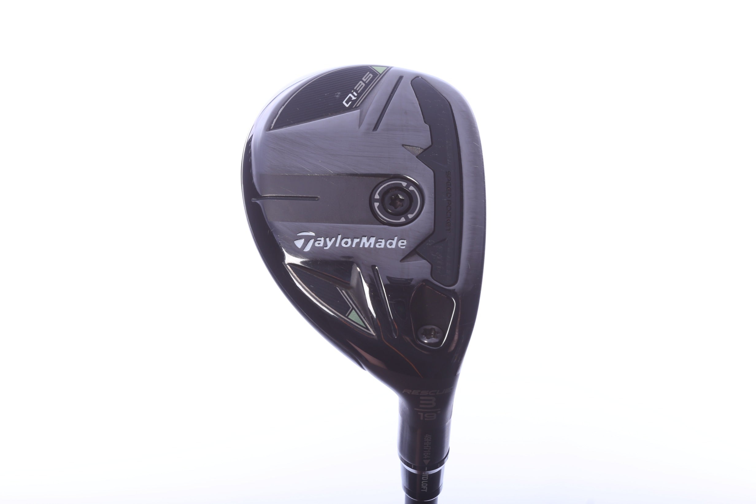 Used TaylorMade Qi35 Rescue 3H Hybrid - Right-Handed - 19 Degrees - Stiff Flex
