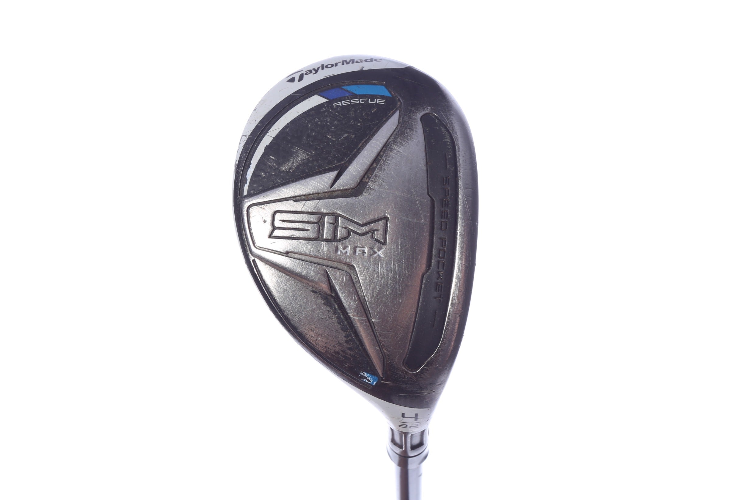 Used TaylorMade SIM MAX 4H Hybrid - Right-Handed - 22 Degrees - Stiff Flex-Next Round