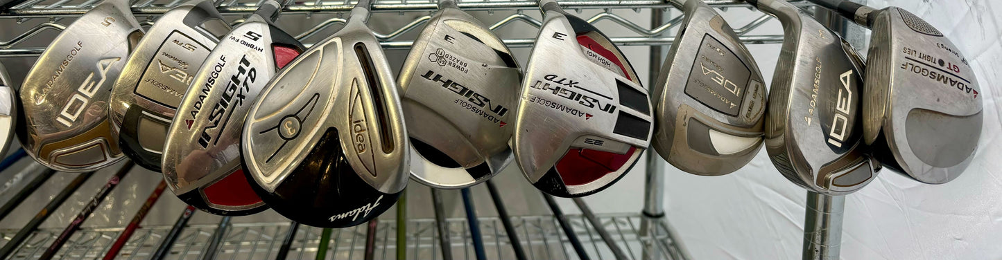 Wholesale Lot of 40 Golf Clubs - Adams Fairway Woods and Hybrids-Next Round