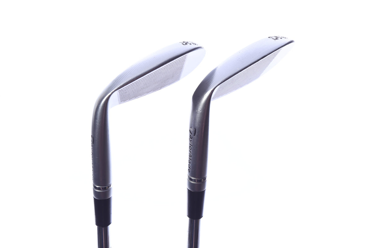 Used TaylorMade Milled Grind 3 Chrome Wedge Set - Right-Handed - 52*, 56* - Wedge Flex