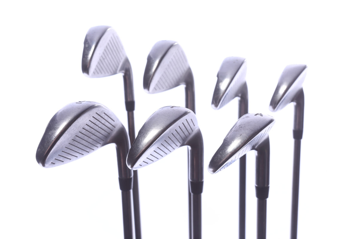 Used Callaway Steelhead XR Iron Set - Left-Handed - 5-PW, AW - Regular Flex