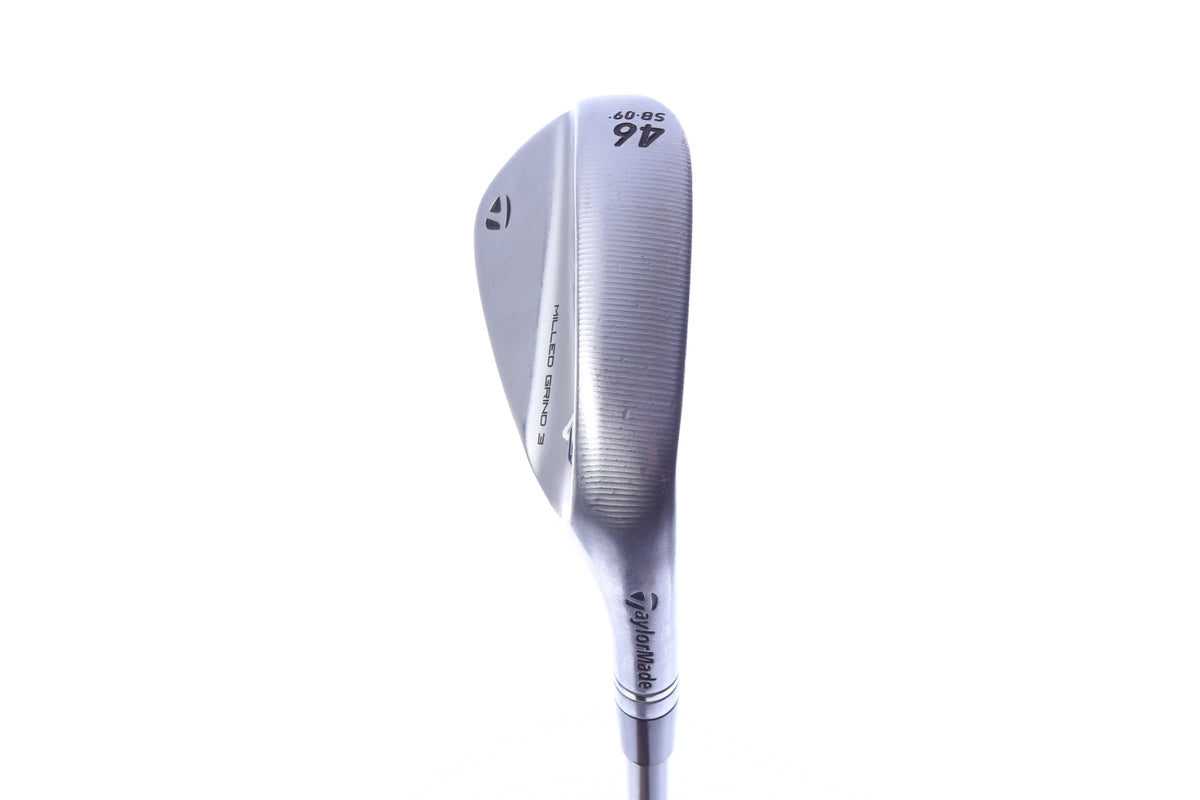 Used TaylorMade Milled Grind 3 Chrome Pitching Wedge - Right-Handed - 46 Degrees - Stiff Flex-Next Round