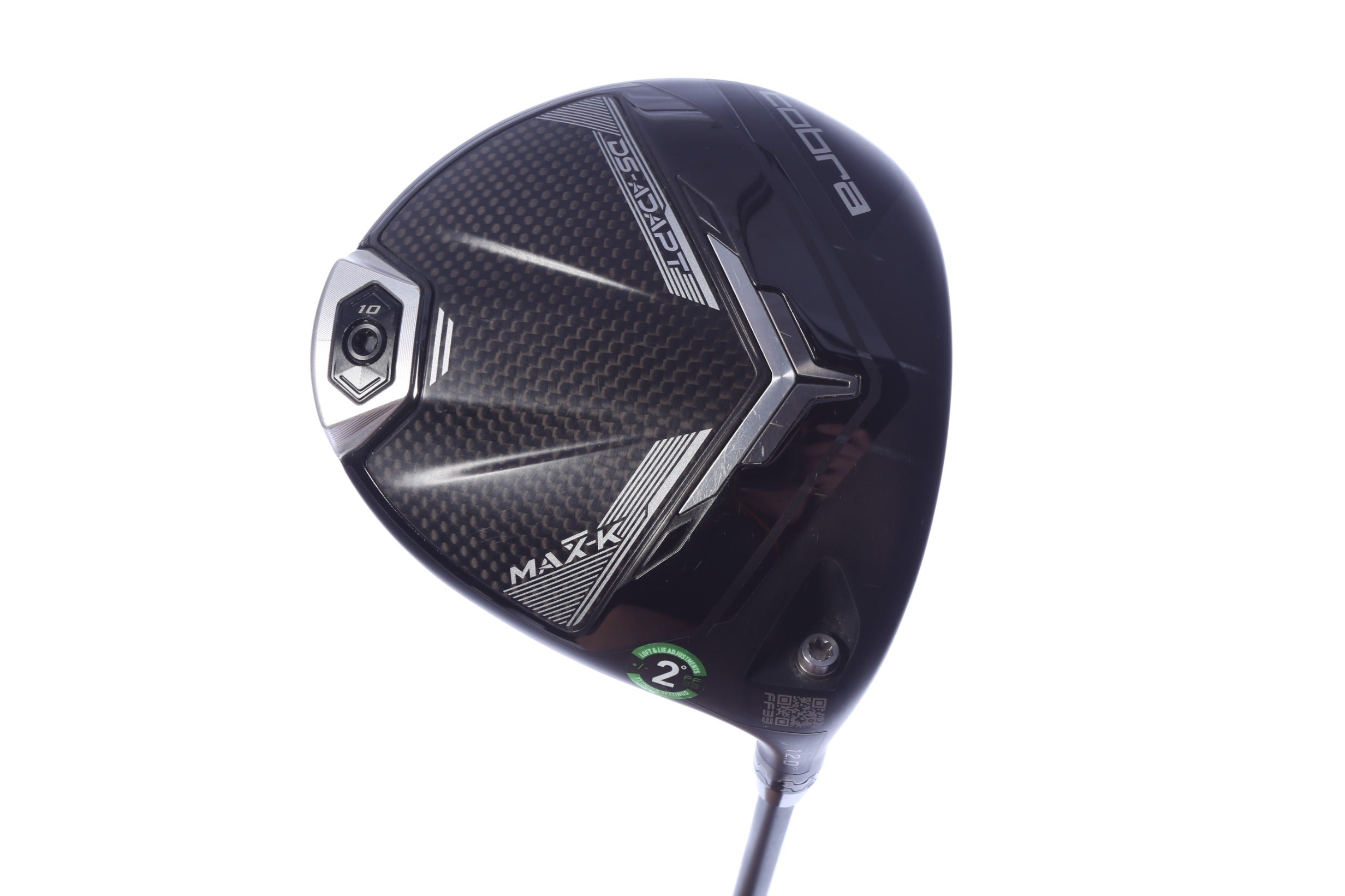 Used Cobra DS-ADAPT MAX-K Driver - 12 Degrees - Seniors Flex Mitsubishi VANQUISH Blue - Right-Handed-Next Round
