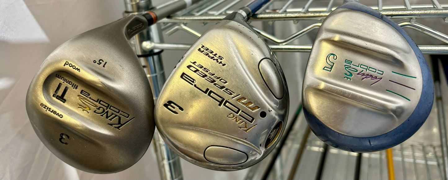 Wholesale Lot of 40 Golf Clubs - Mizuno and Cobra Woods-Next Round
