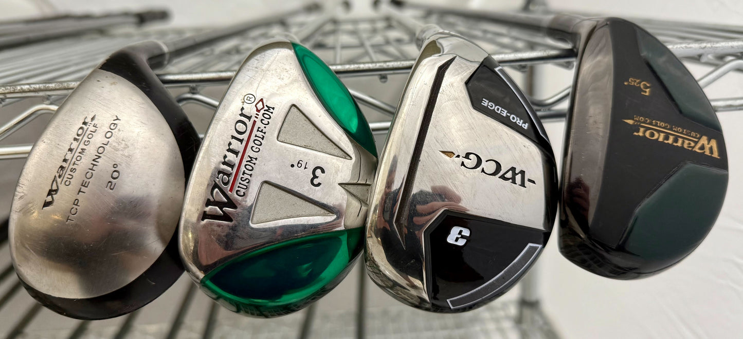 Wholesale Lot of 30 Warrior Hybrids & Fairway Woods-Next Round