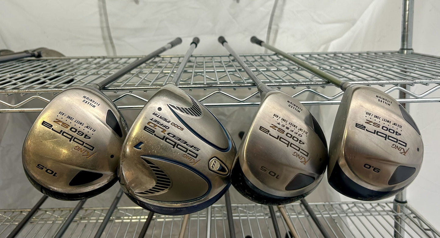 Wholesale Lot of 20 Golf Clubs - Cobra Drivers and TaylorMade Fairway Woods-Next Round