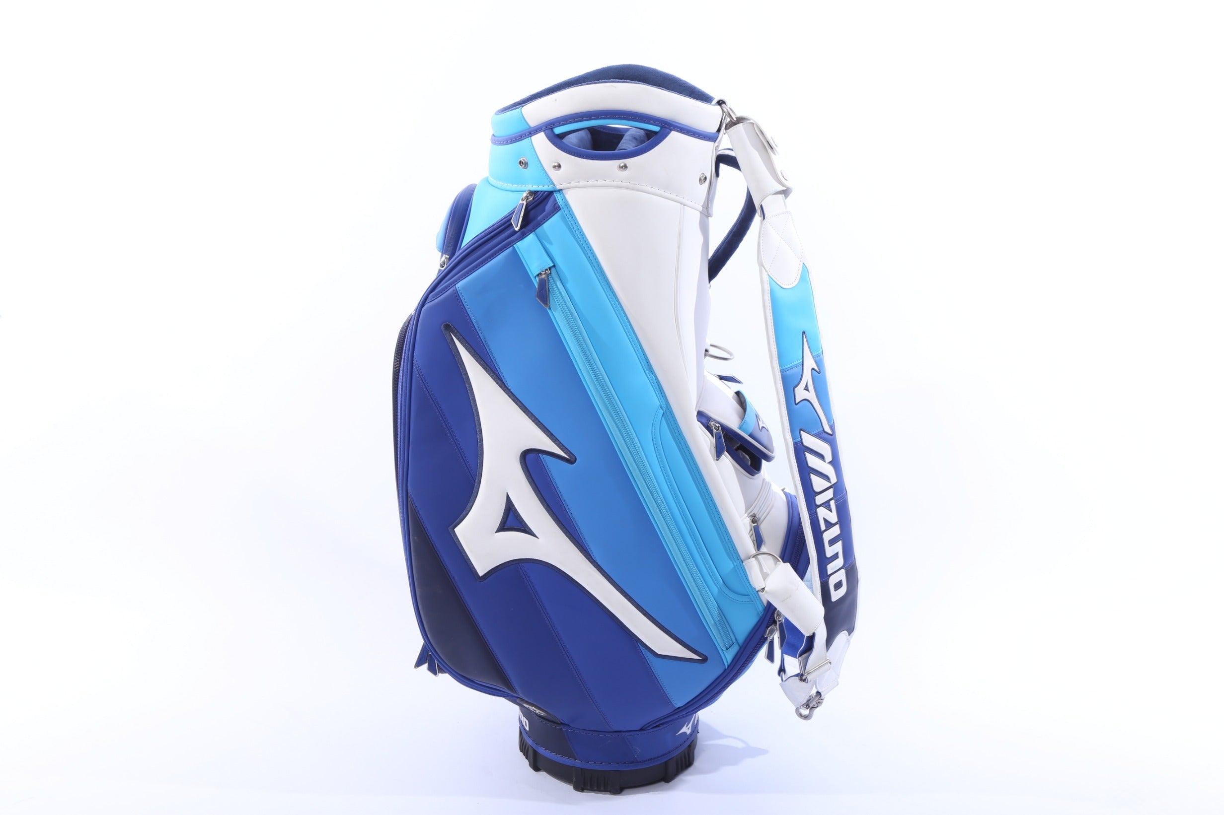 Used Mizuno Pro Multicolor Staff Bag - 6-Way - 9 Pockets - Rain Cover Included-Next Round