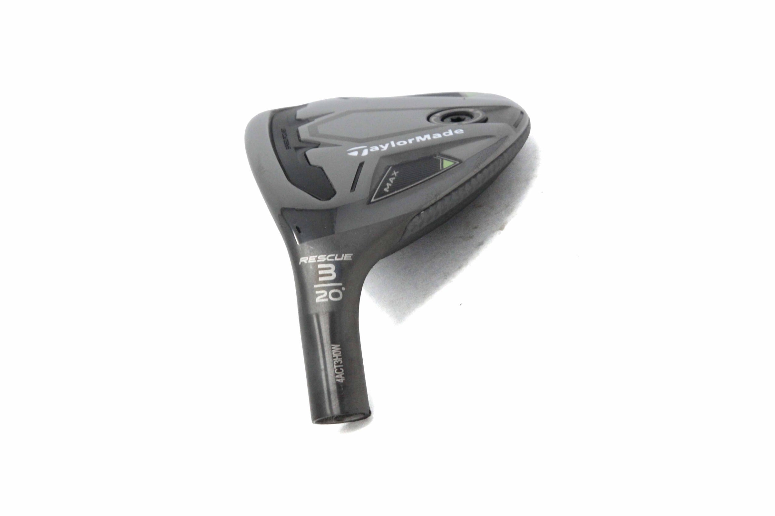 Used TaylorMade Qi35 MAX Rescue 3H - HEAD ONLY - Left-Handed - 20 Degrees