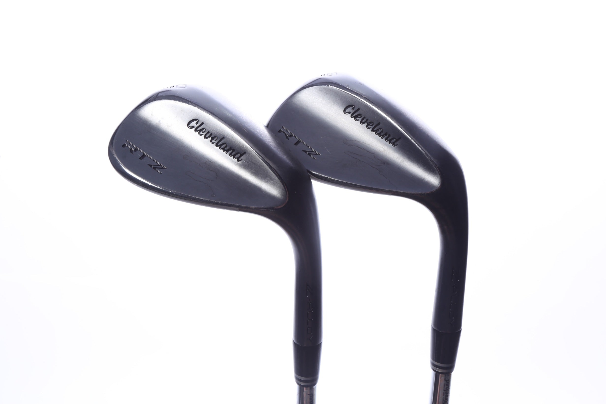 Used Cleveland RTZ Black Satin Wedge Set - Right-Handed - 56*, 60* - Wedge Flex-Next Round