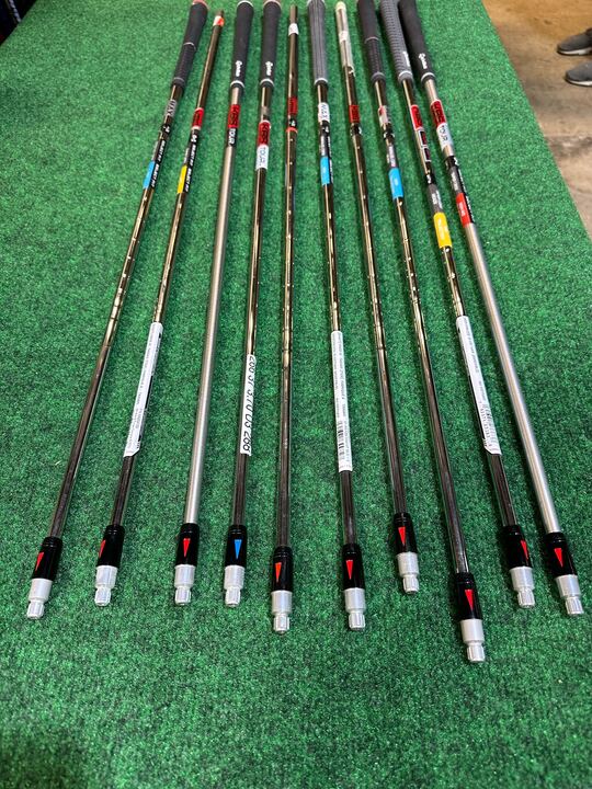 Wholesale Lot of 10 KBS Fitting Club Shafts with TaylorMade Adaptors-Next Round