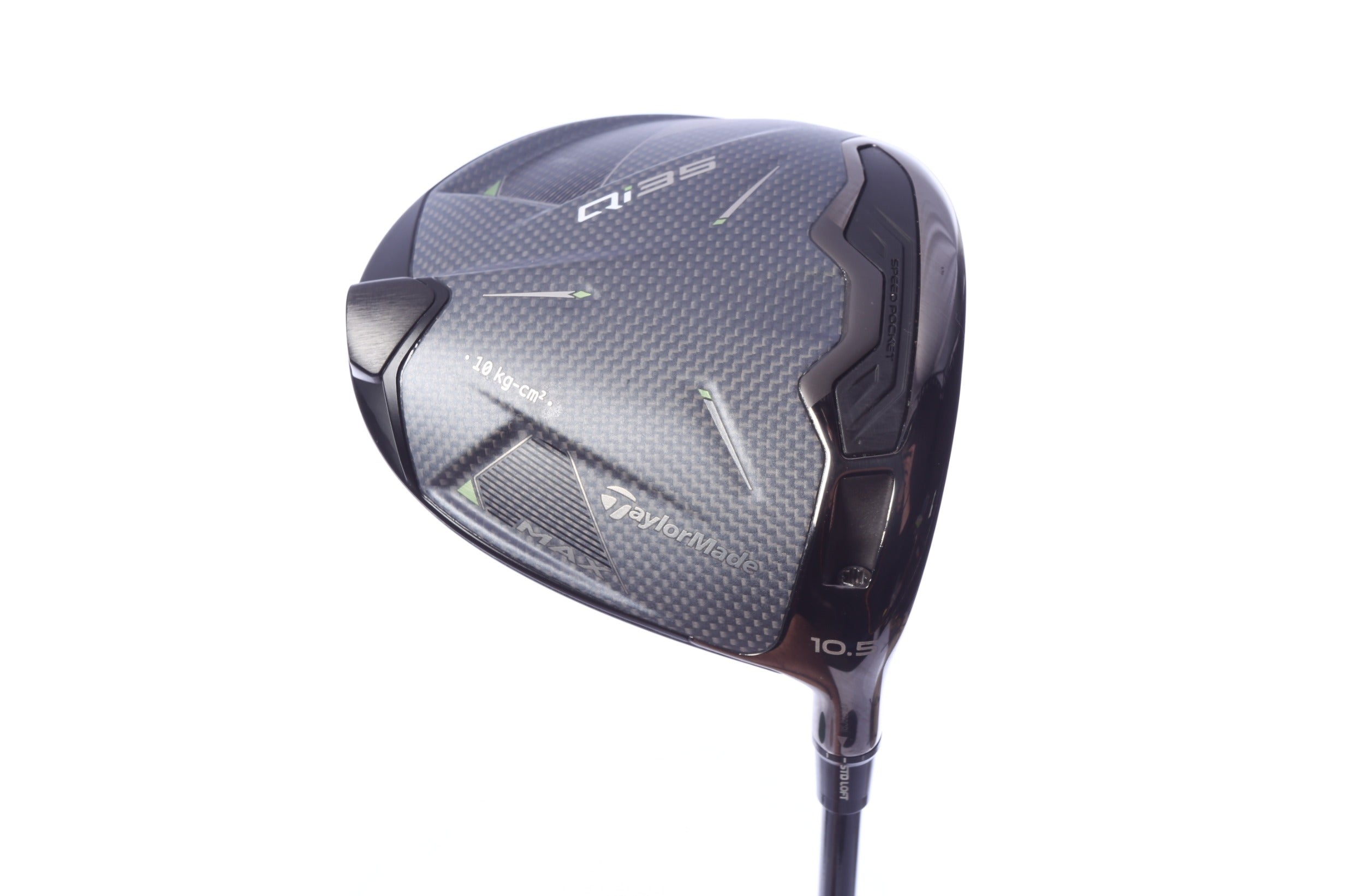 Used TaylorMade Qi35 MAX Driver - 10.5 Degrees - Regular Flex Project X HZRDUS Smoke Red RDX - Right-Handed