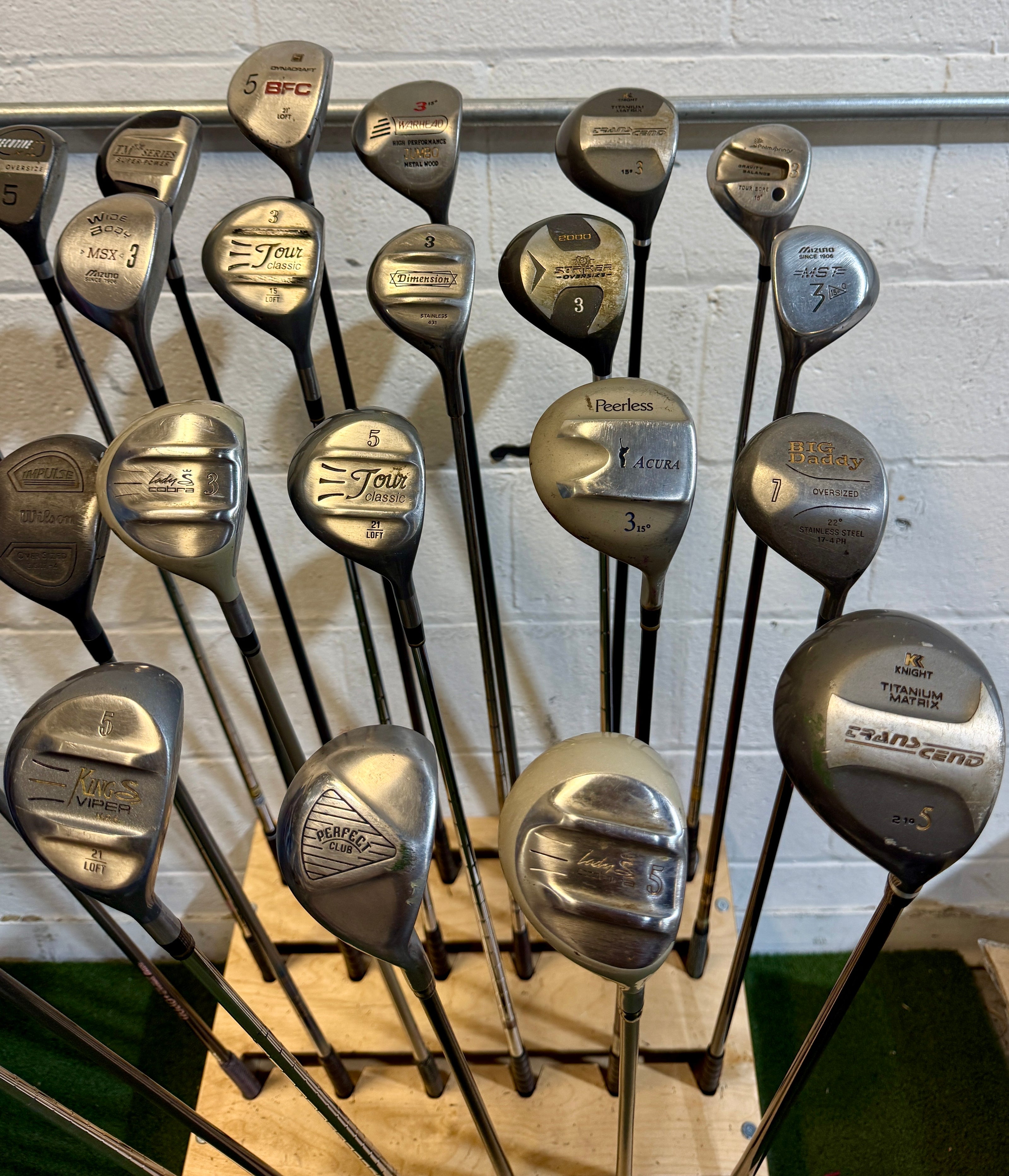 Wholesale Lot of 40 Golf Clubs - Assorted Fairway Woods - RH/LH - Mixed Flexes-Next Round