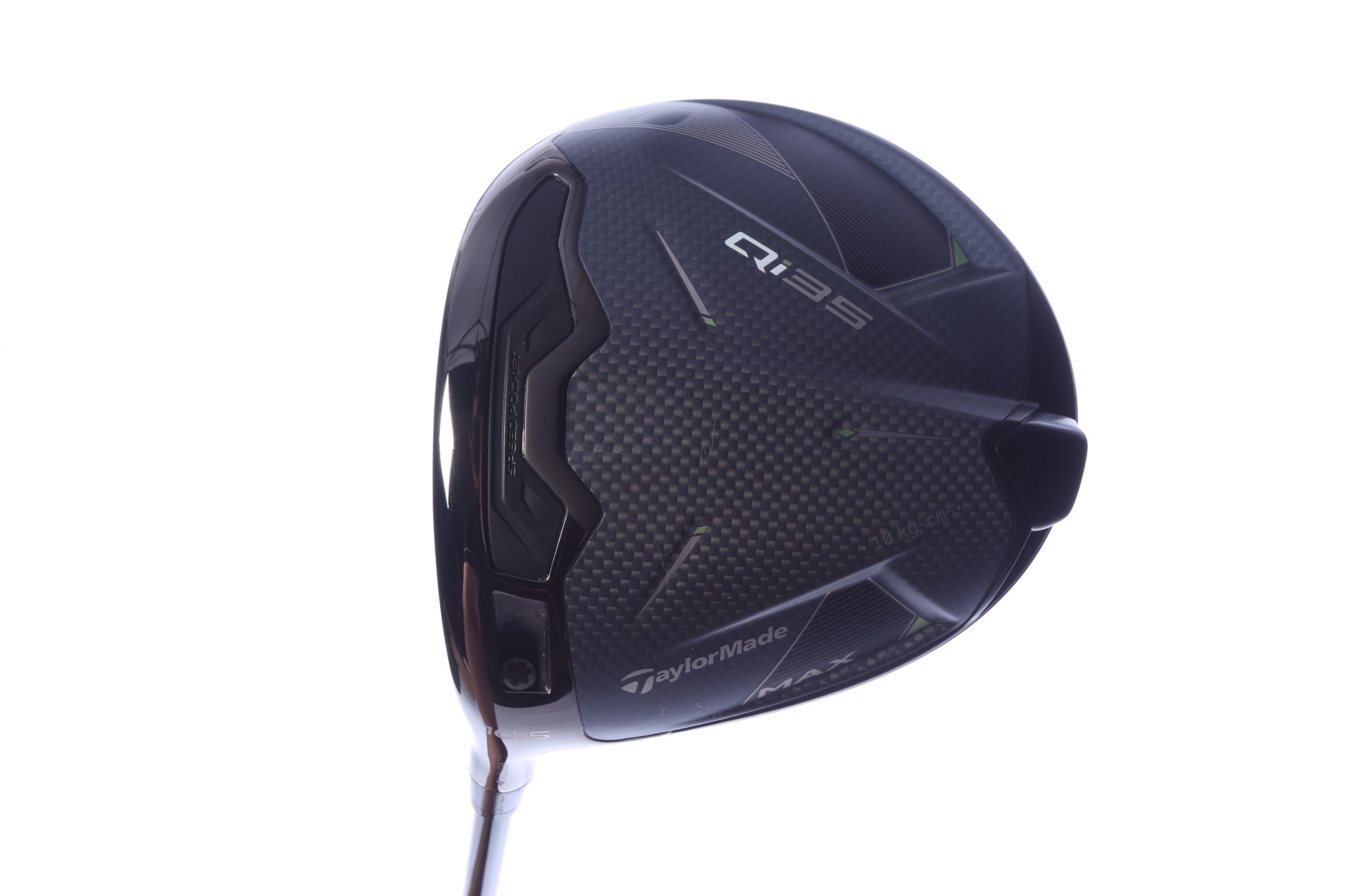Used TaylorMade Qi35 MAX Driver - 10.5 Degrees - Stiff Flex Project X HZRDUS SMOKE Red RDX - Left-Handed