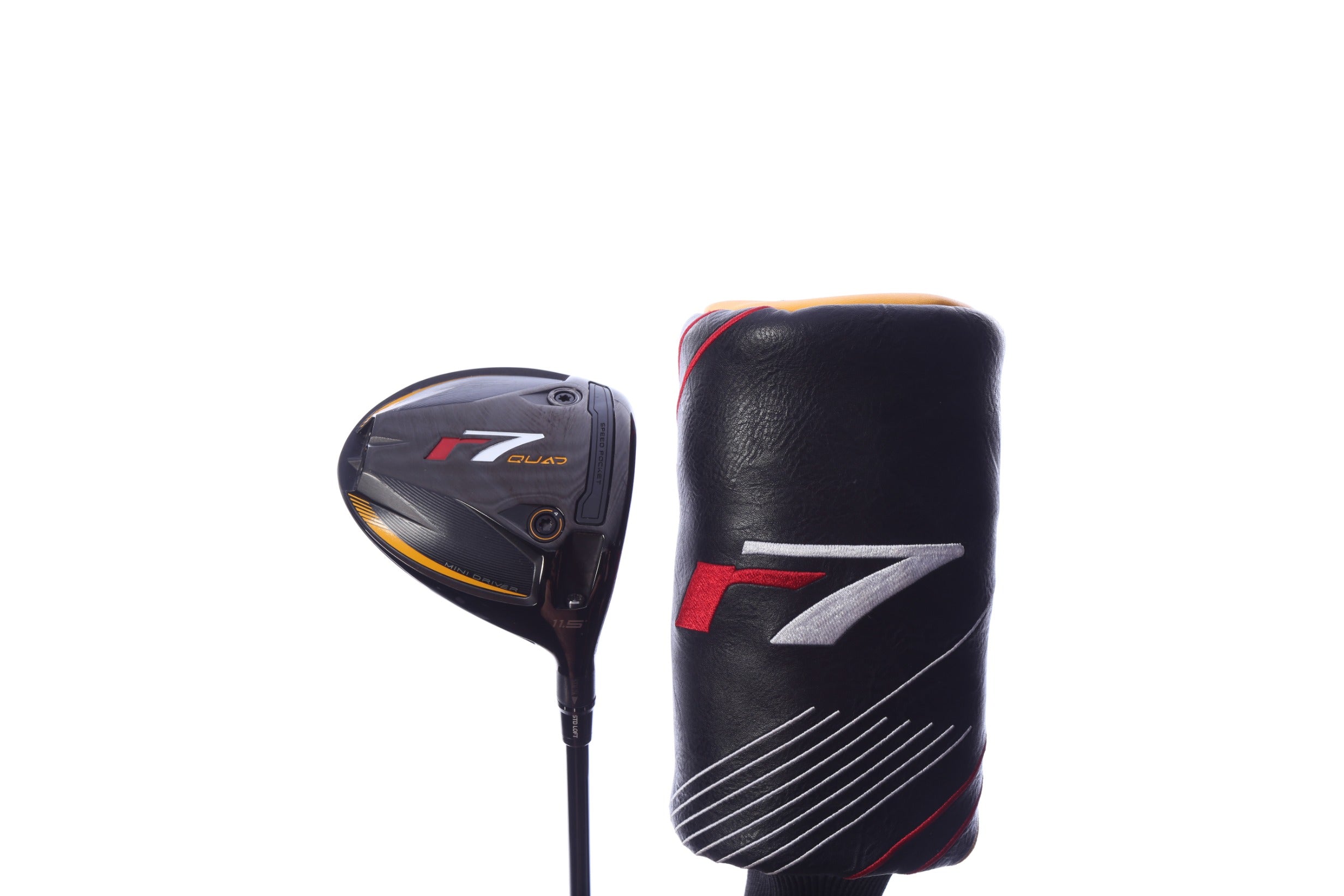 Used TaylorMade r7 Quad Mini Driver - 11.5 Degrees - Stiff Flex Fujikura Speeder - Right-Handed