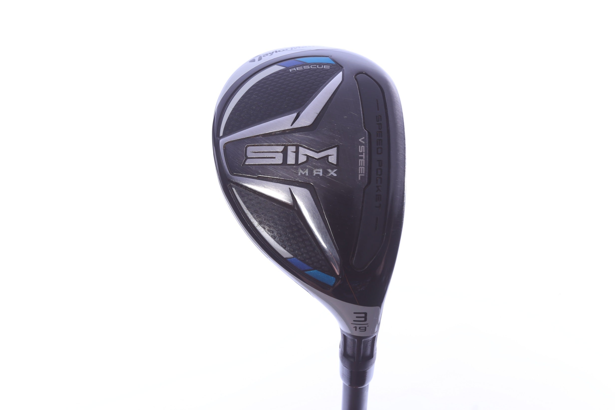 Used TaylorMade SIM MAX 3H Hybrid - Right-Handed - 19 Degrees - Stiff Flex