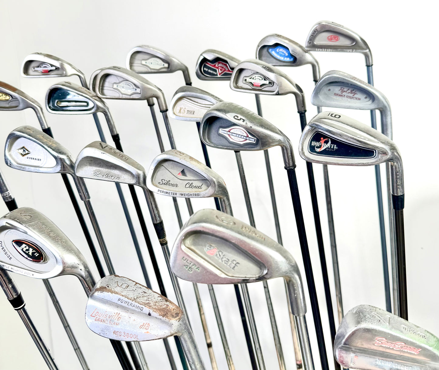 Wholesale Lot of 24 Golf Clubs - Right Handed - Assorted Irons and Wedges-Next Round