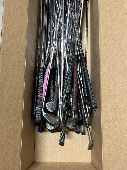 Wholesale Lot of 50 Single Irons. Wilson, Spalding, Square Two-Next Round