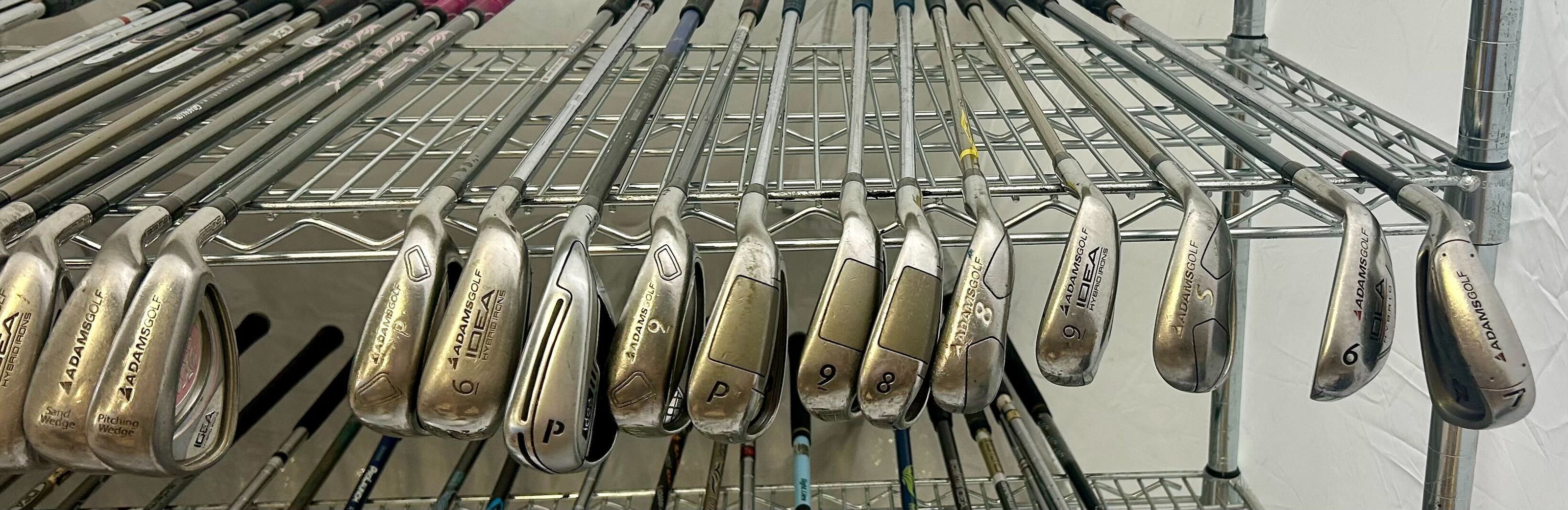 Wholesale Lot of 50 Golf Clubs - Right and Left-Handed Assorted Adams Irons-Next Round