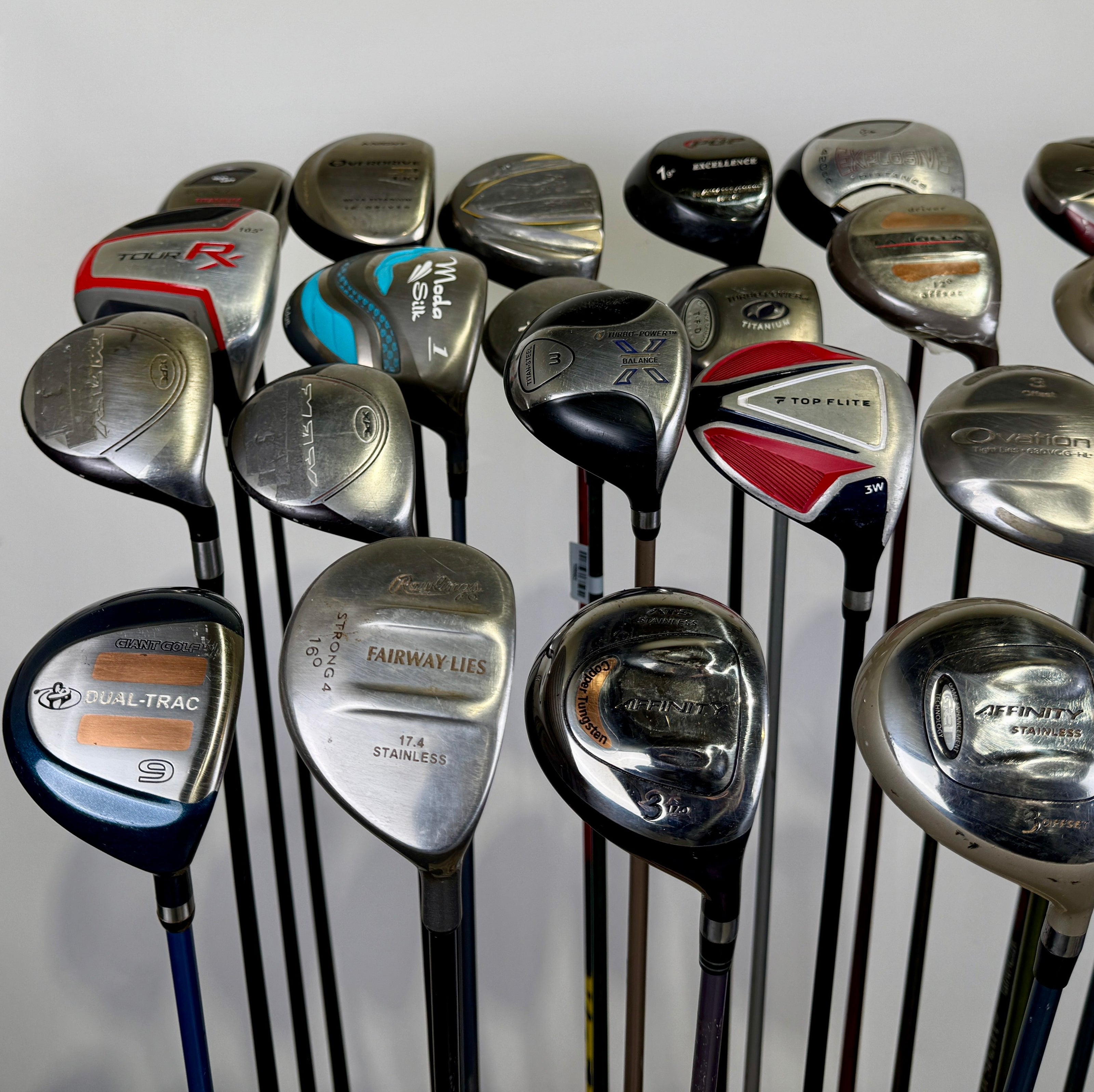 Wholesale Lot of 24 Golf Clubs - Drivers and Fairway Woods Assorted-Next Round