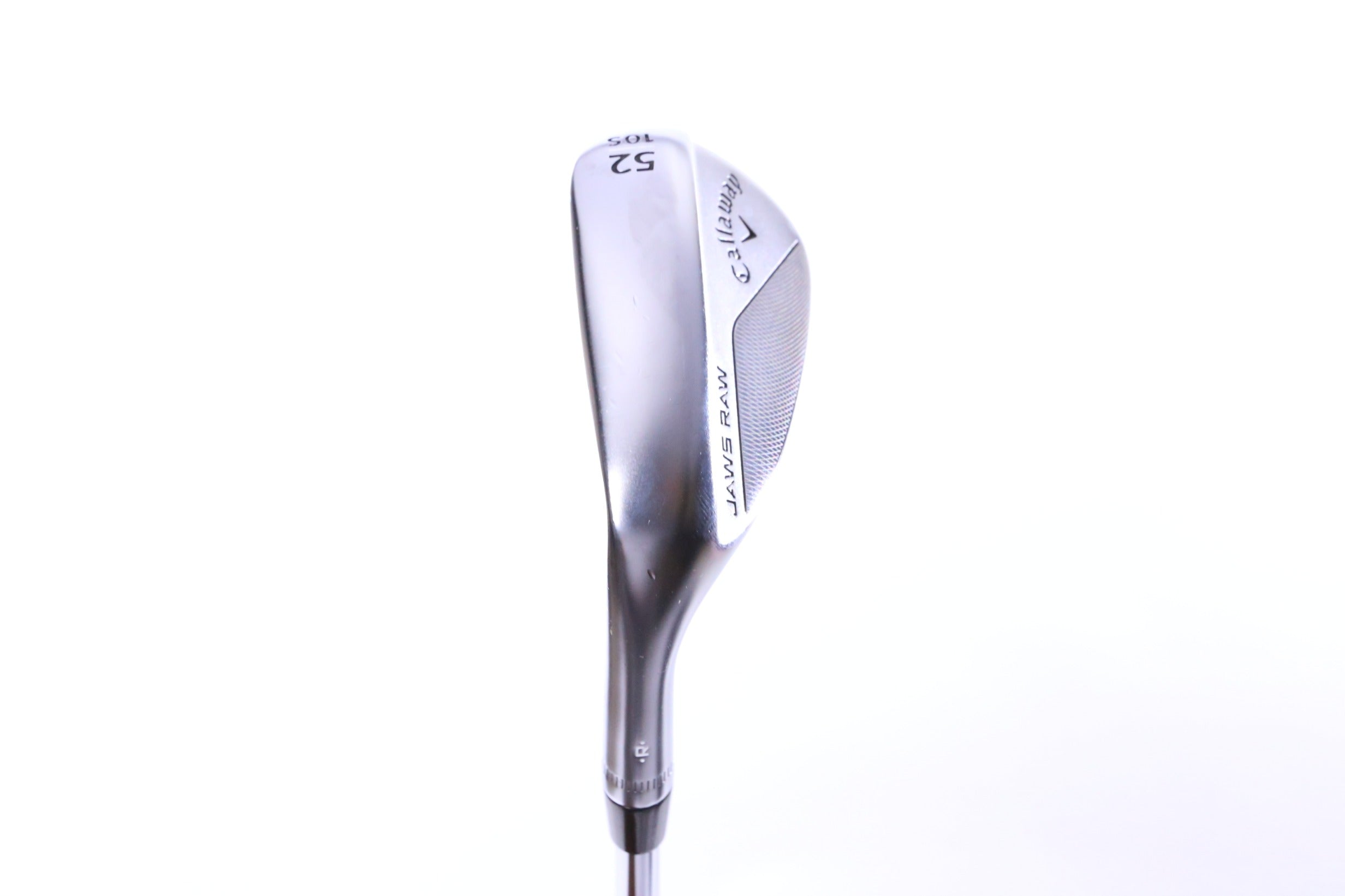 Used Callaway JAWS Raw Chrome Approach Wedge - Left-Handed - 52 Degrees - Wedge Flex