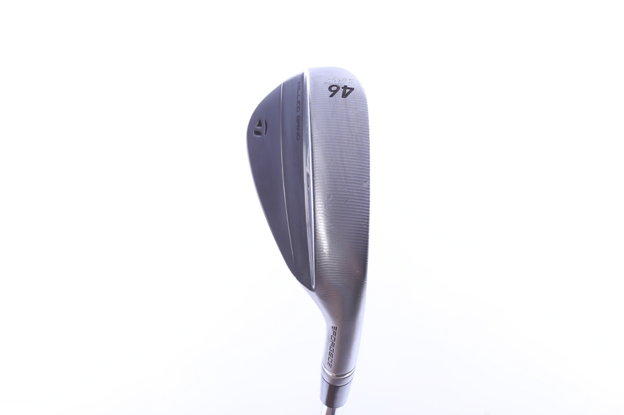 Used TaylorMade Milled Grind 5 Satin Chrome Pitching Wedge - Right-Handed - 46 Degrees - Wedge Flex-Next Round
