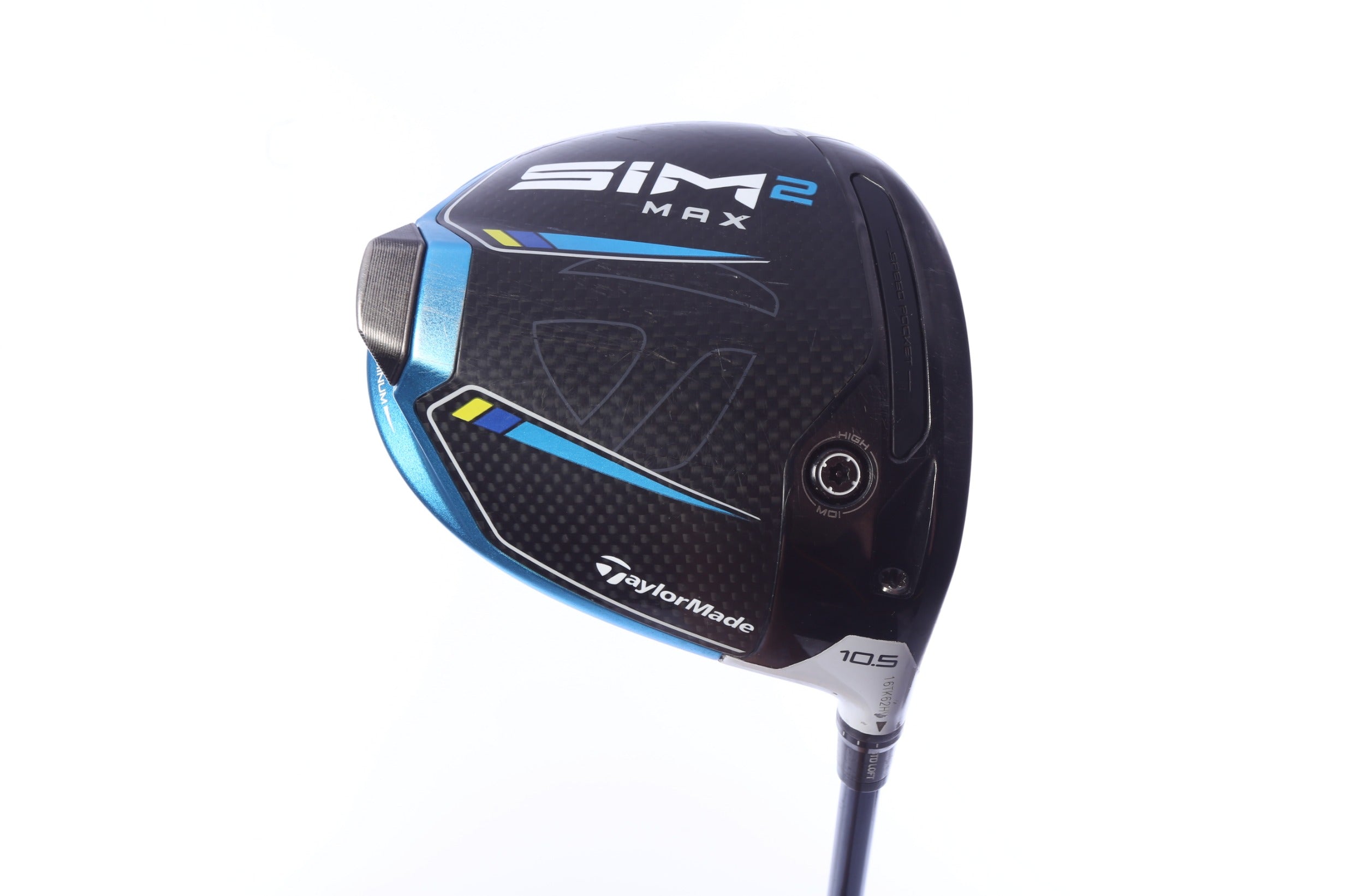 Used TaylorMade SIM2 MAX Driver - 10.5 Degrees - Stiff Flex Fujikura Ventus Blue - Right-Handed