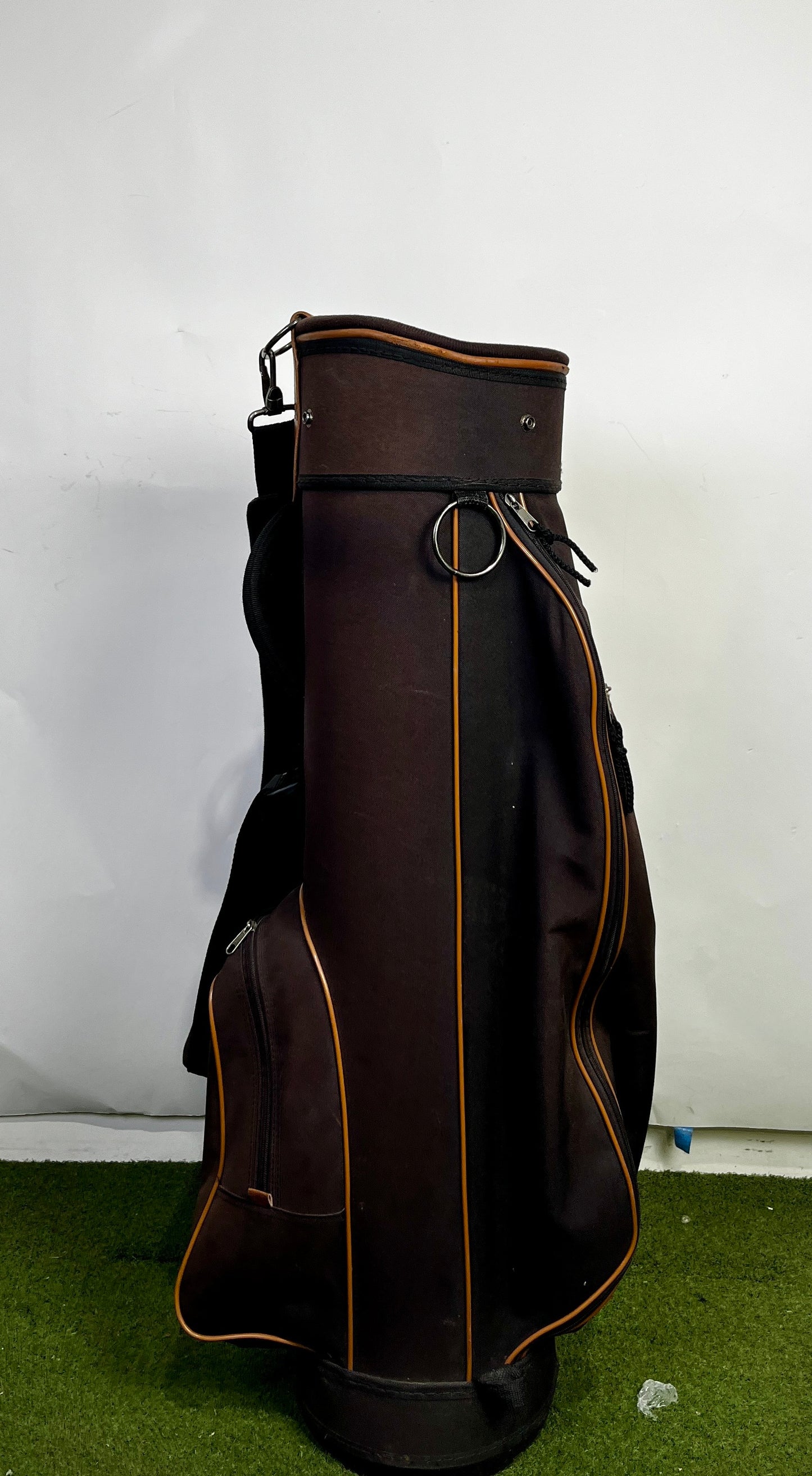 Pro Select Golf Bag - 10 Dividers 3 Pockets- Brown and Tan-Next Round