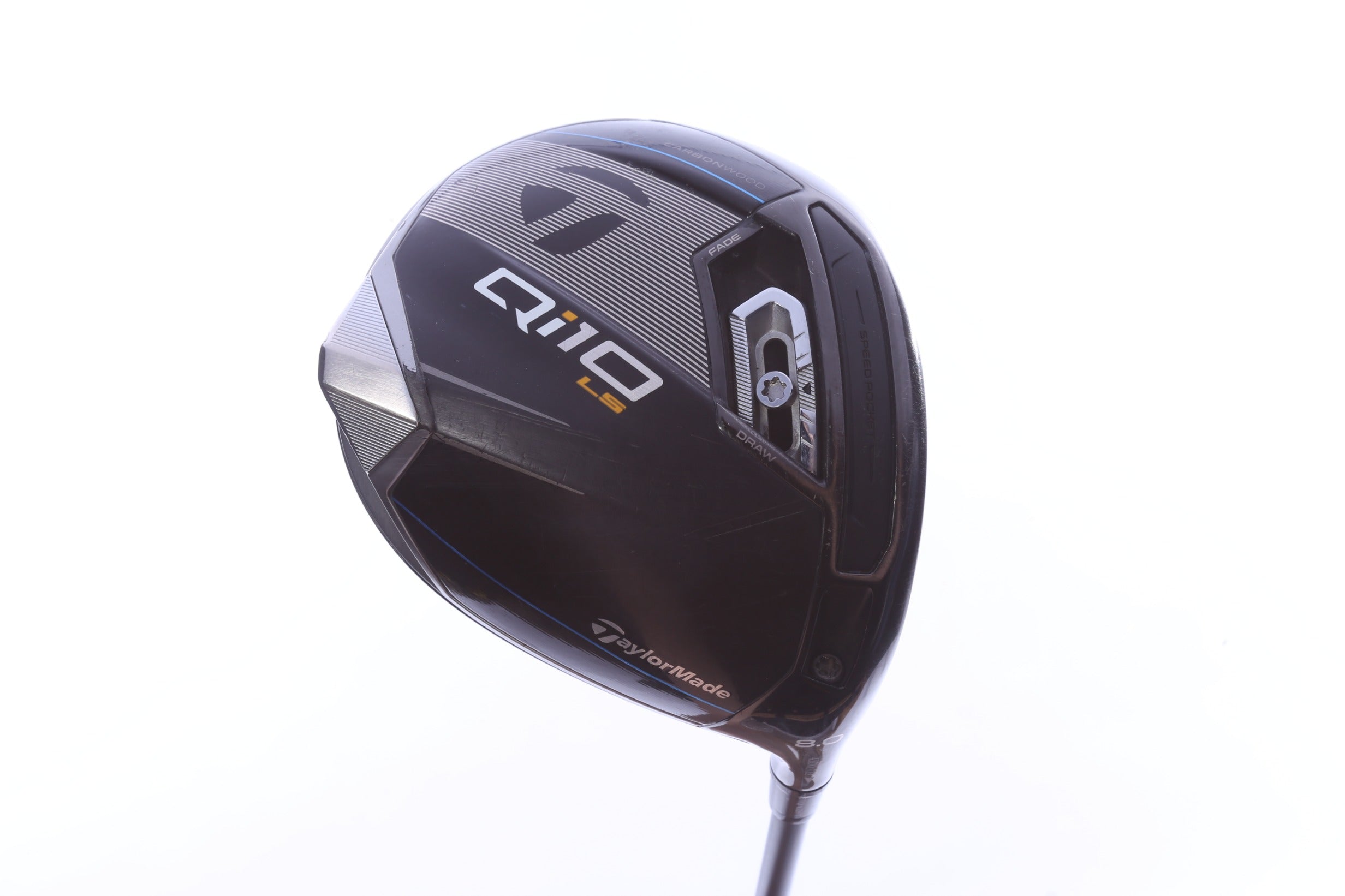 Used TaylorMade Qi10 LS Driver - 8 Degrees - Extra Stiff Flex Mitsubishi Tensei AV Series Limited Black - Right-Handed-Next Round
