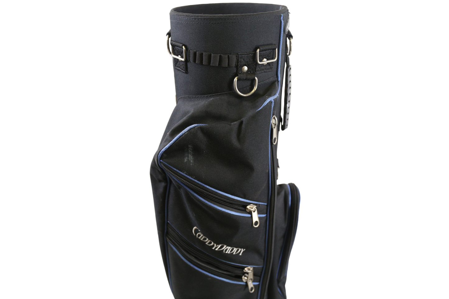 CaddyDaddy Black Cart Bag 6 Dividers 7 Pockets