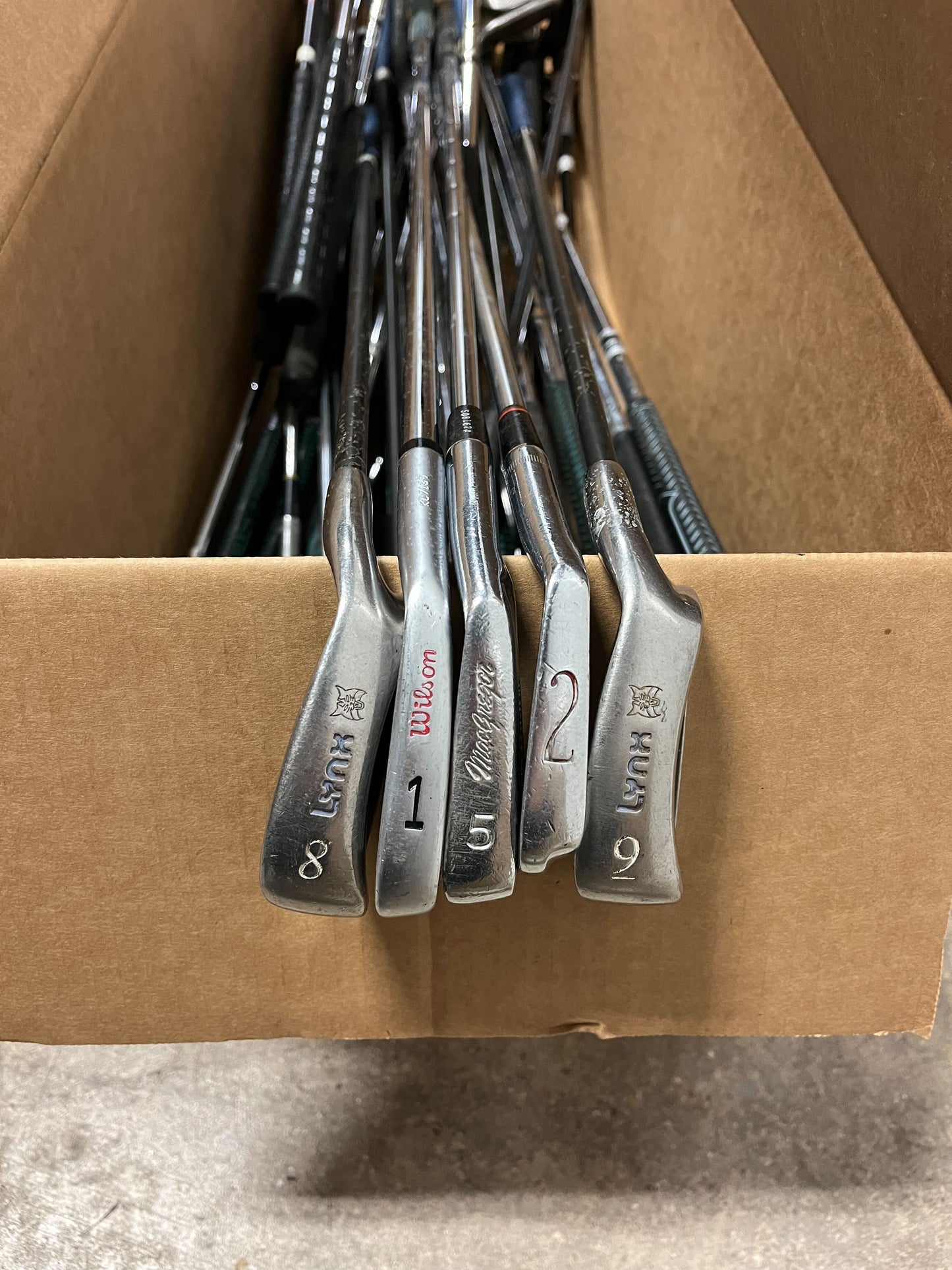 Wholesale Lot of 50 Single Irons (Wilson, MacGregor, Ben Hogan, etc)-Next Round