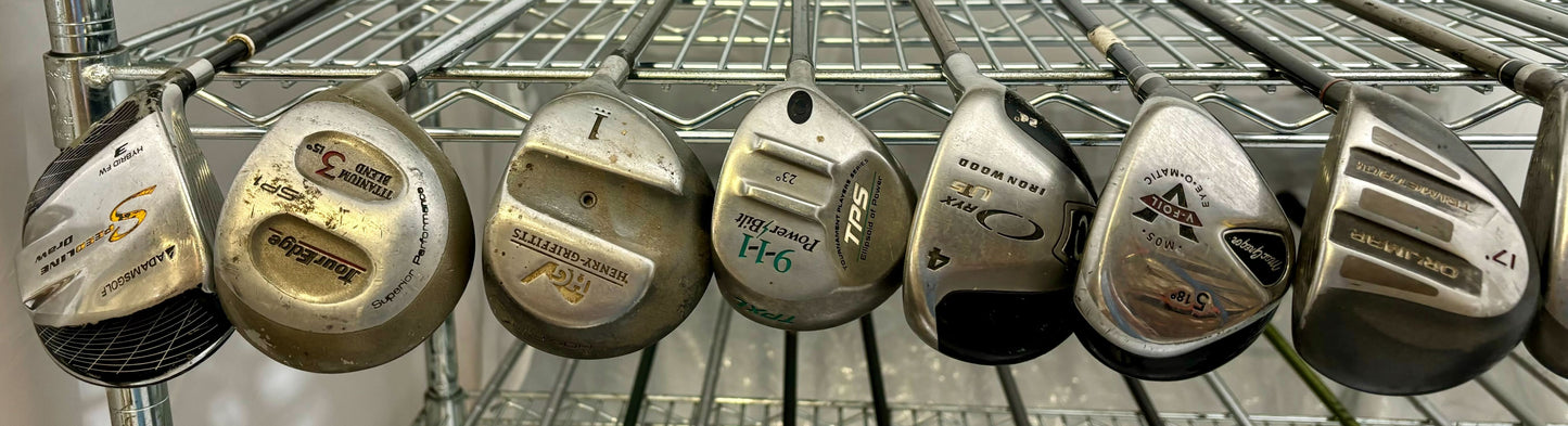Wholesale Lot of 30 Golf Clubs - Assorted Fairway Woods-Next Round