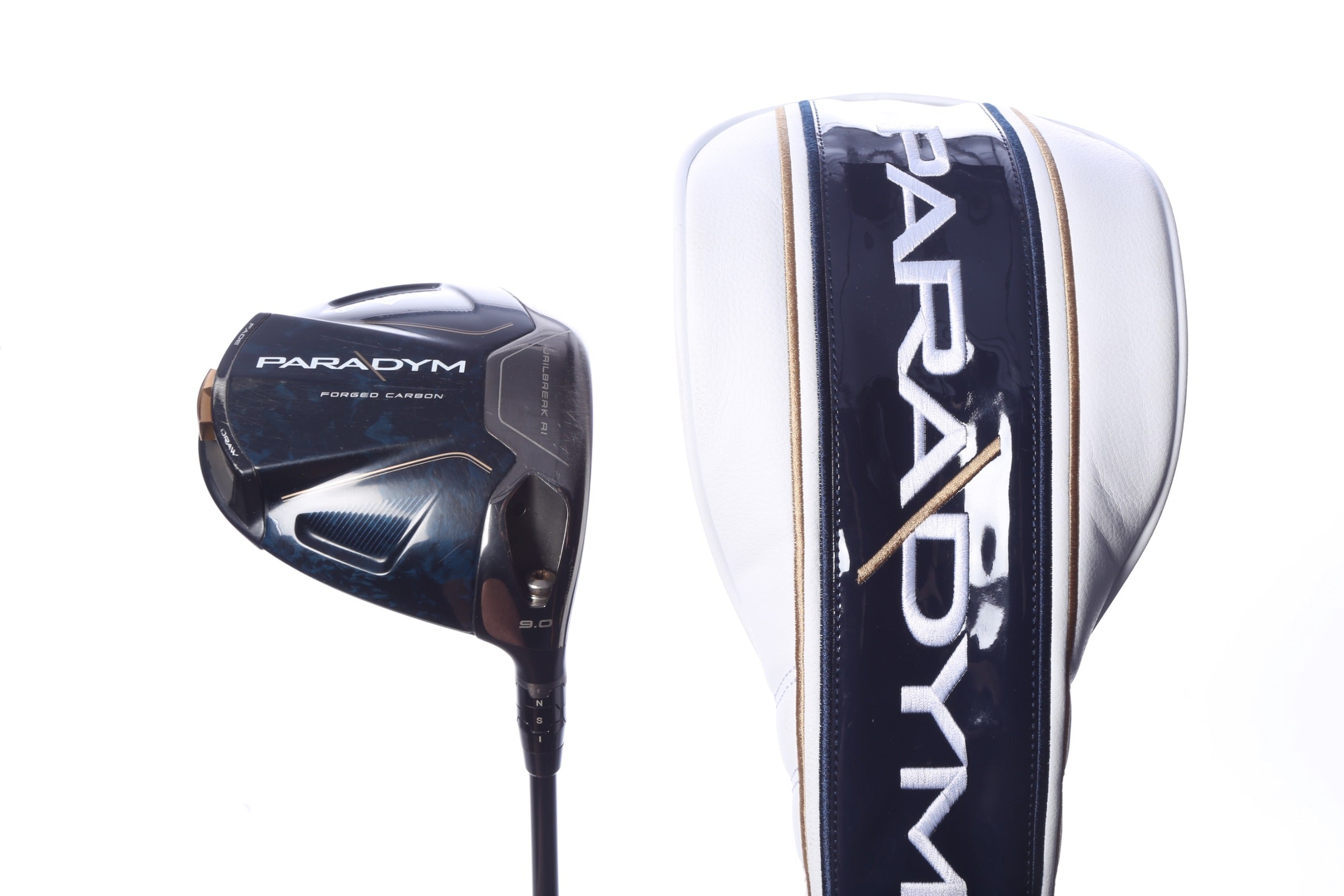 Used Callaway Paradym Driver - 9 Degrees - Stiff Flex Mitsubishi Kai'li White - Right-Handed