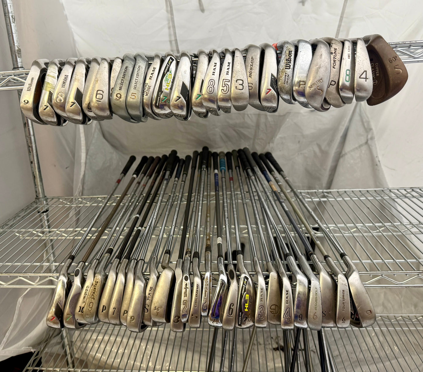 Wholesale Lot of 50 Golf Clubs - Assorted Irons-Next Round