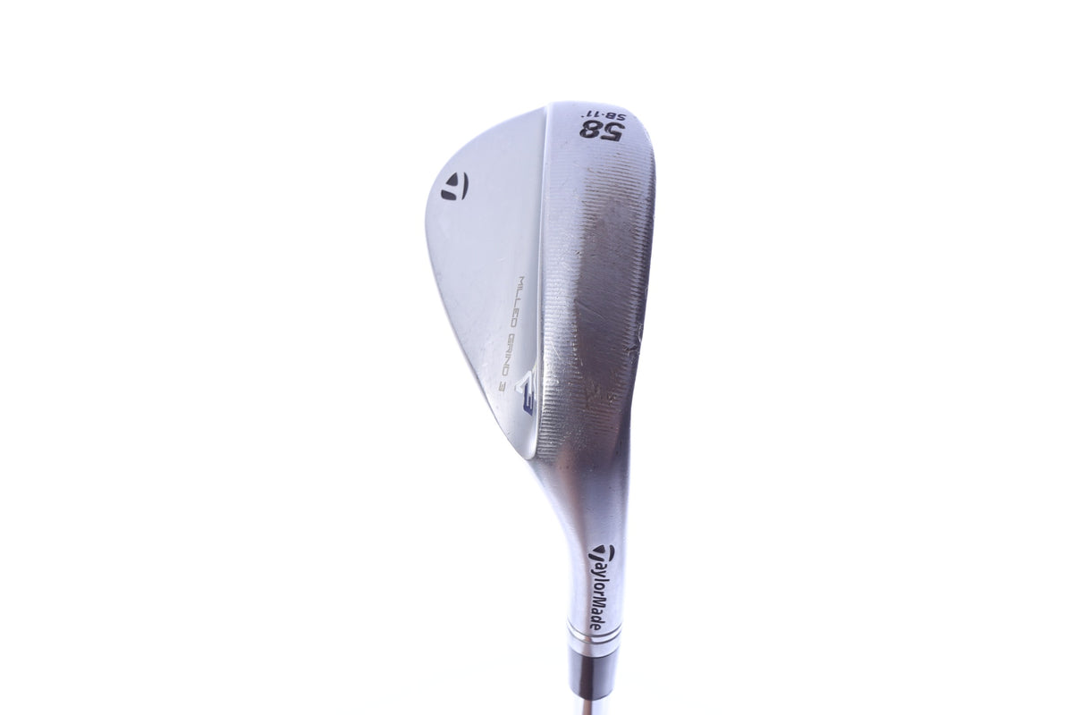 Used TaylorMade Milled Grind 3 Chrome Lob Wedge - Right-Handed - 58 Degrees - Stiff Flex