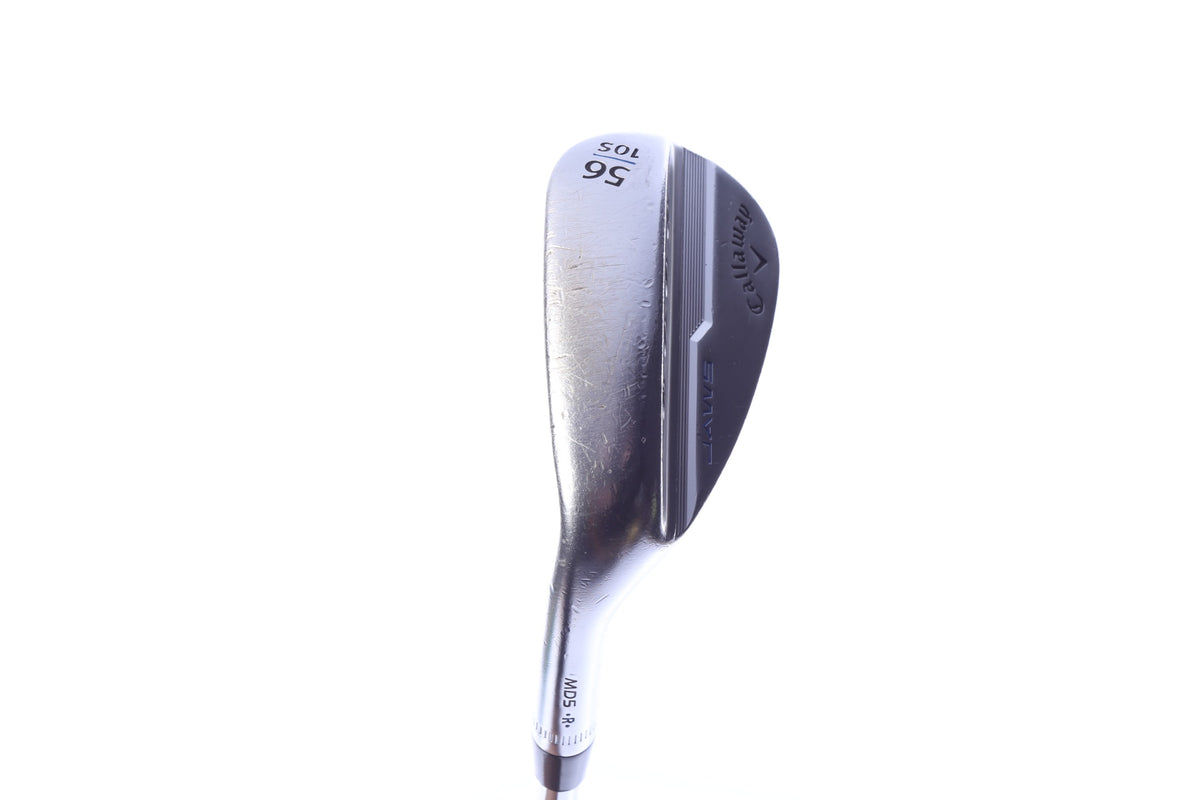 Used Callaway JAWS MD5 Chrome Sand Wedge - Left-Handed - 56 Degrees - Stiff Flex
