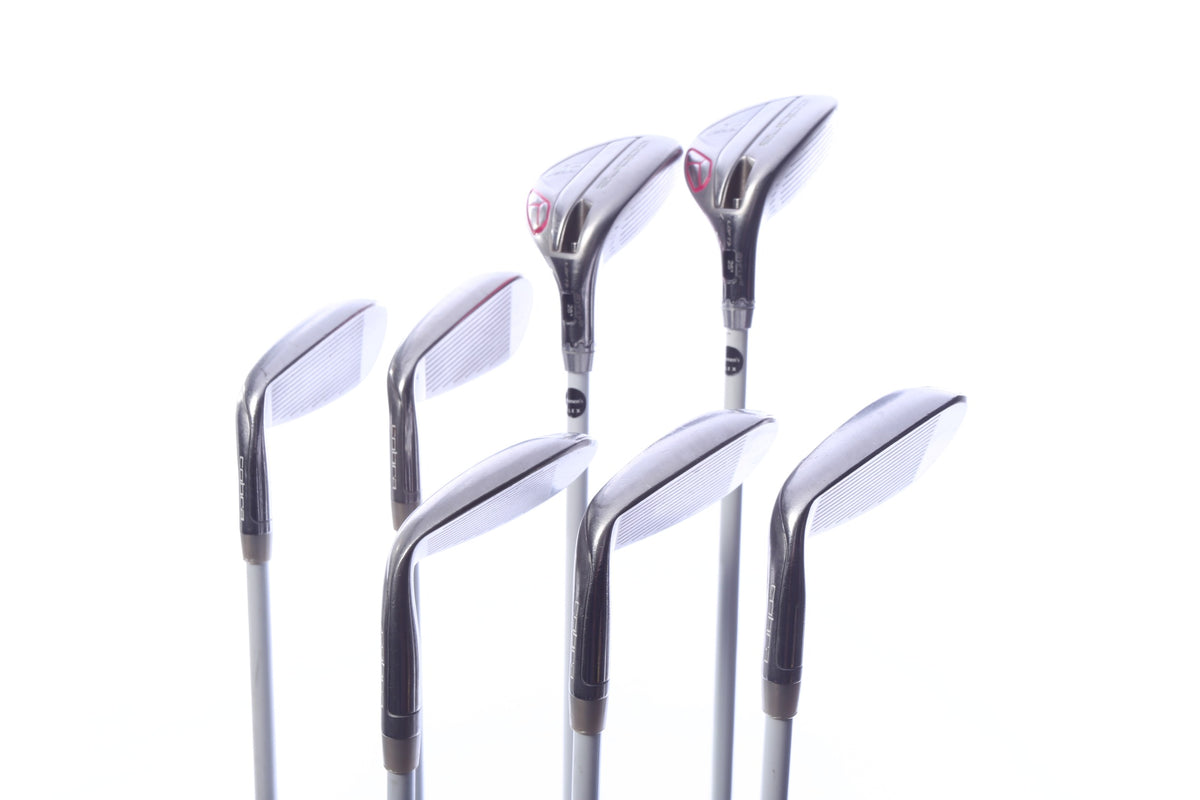 Used Cobra BiO Cell Combo Iron Set - Right-Handed - 4/5 HY, 5/6 HY, 7-PW, SW - Ladies Flex