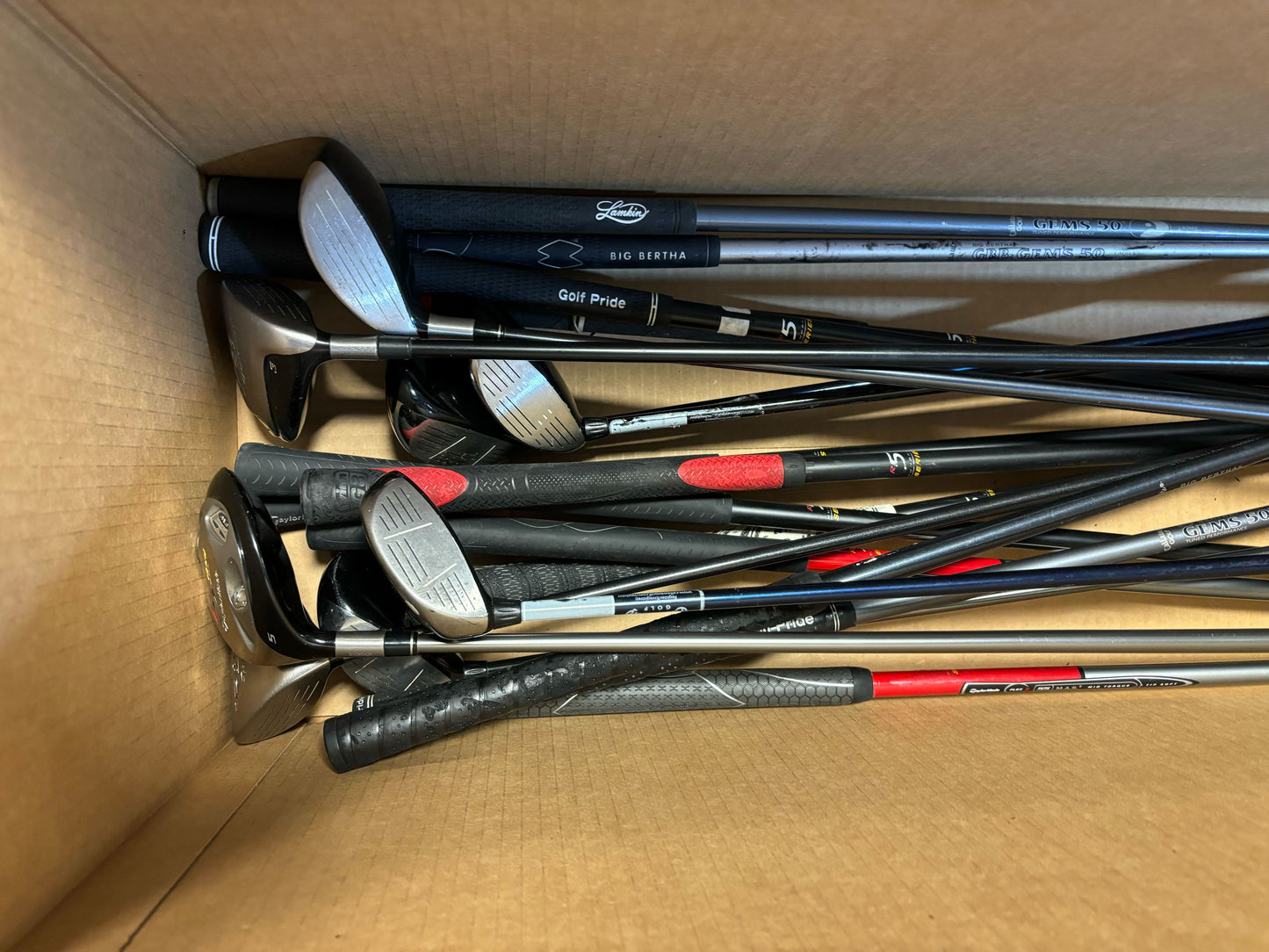 Wholesale Lot of 20 Callaway, TaylorMade r5, r580, X Fairway Woods-Next Round