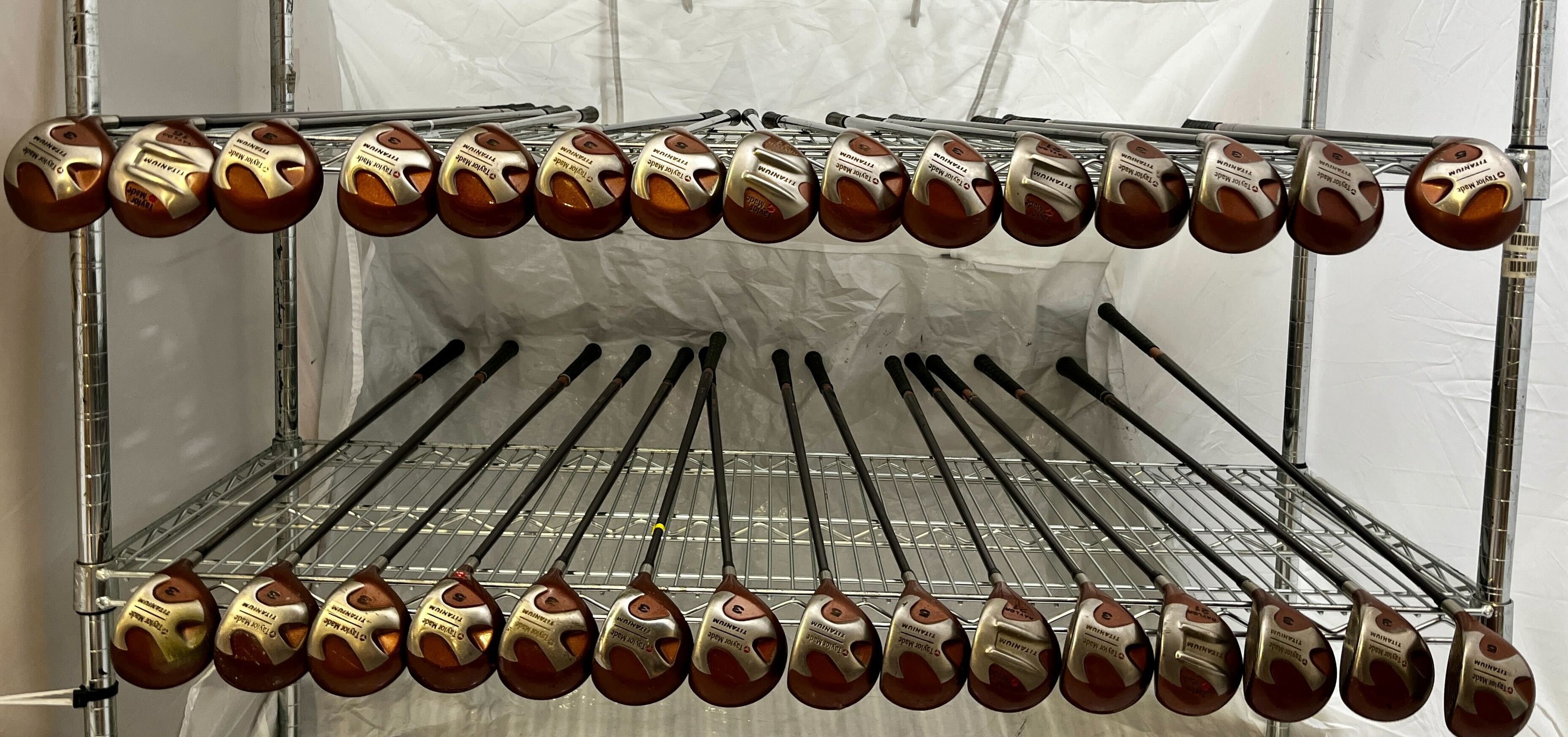 Wholesale Lot of 30 Golf Clubs - TaylorMade Titanium Fairway Woods-Next Round