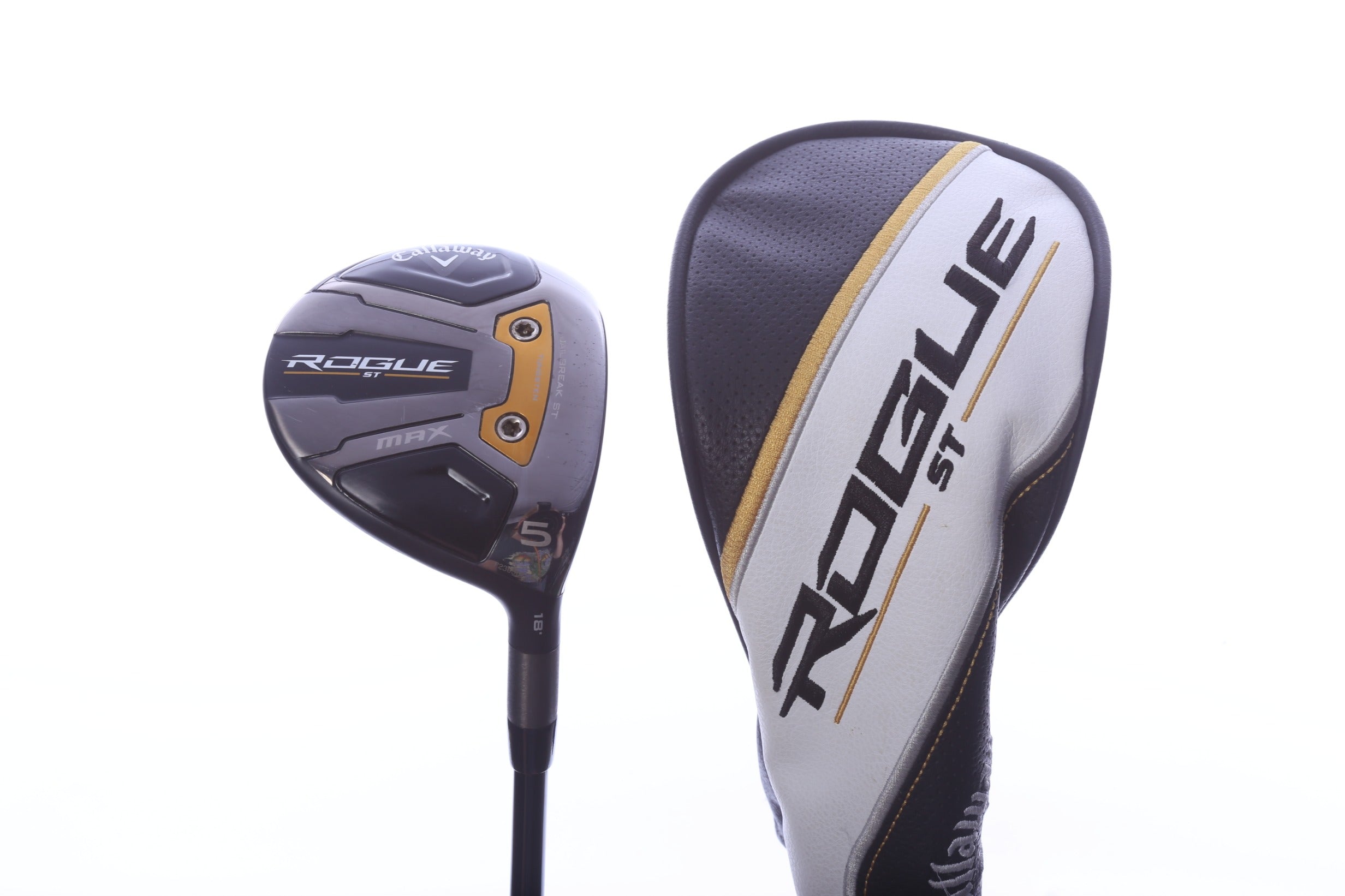 Used Callaway Rogue ST MAX 5-Wood - Right-Handed - 18 Degrees - Stiff Flex