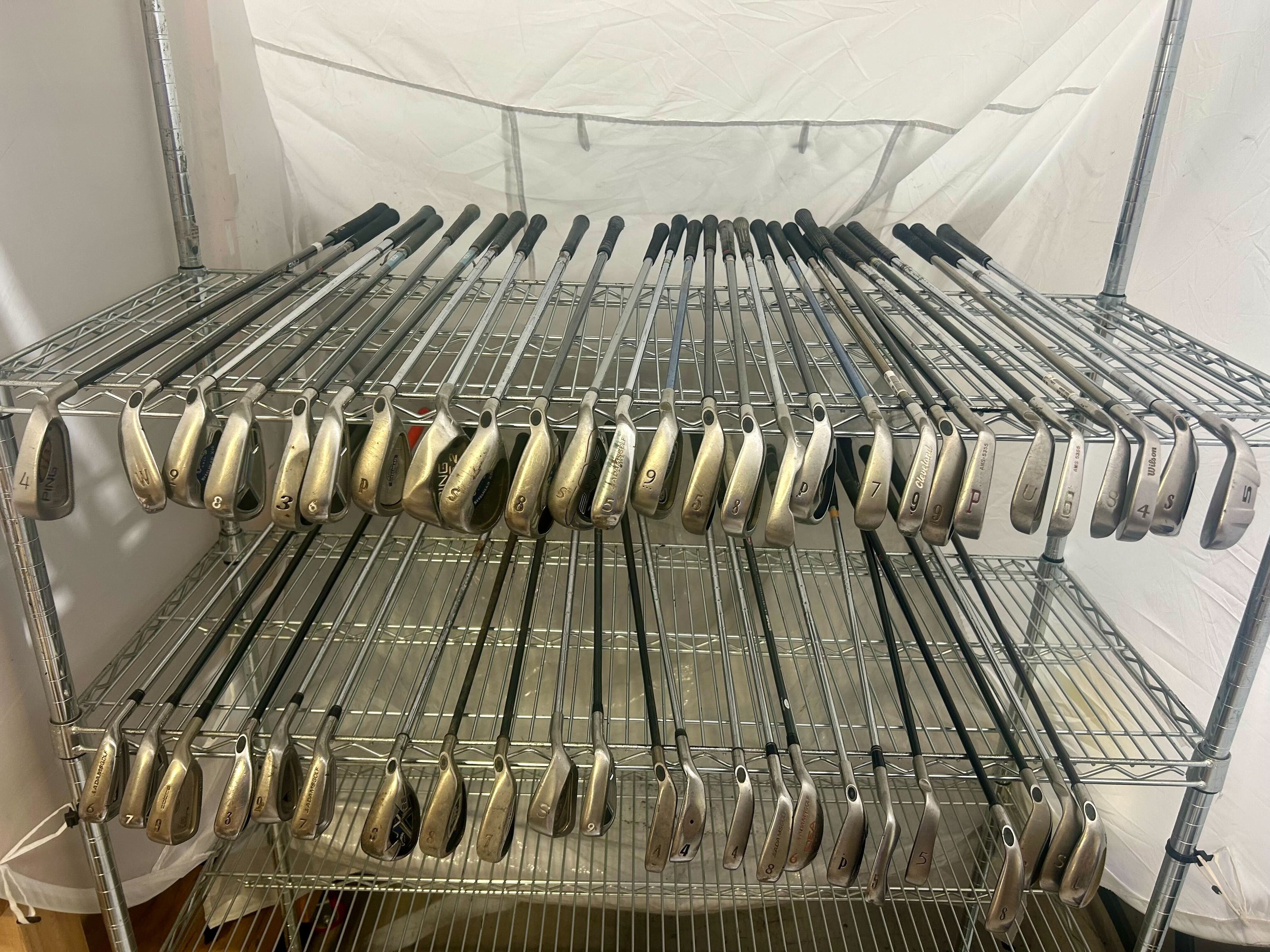 Wholesale Lot of 50 Golf Clubs - Assorted Callaway, Ping, and Cobra single irons-Next Round