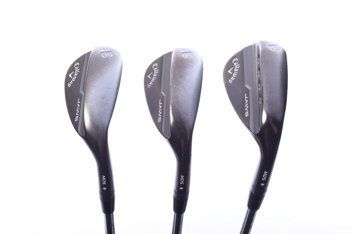 Used Callaway Jaws MD5 Tour Grey Wedge Set - Right-Handed - 50*, 56*, 60* - Stiff Flex