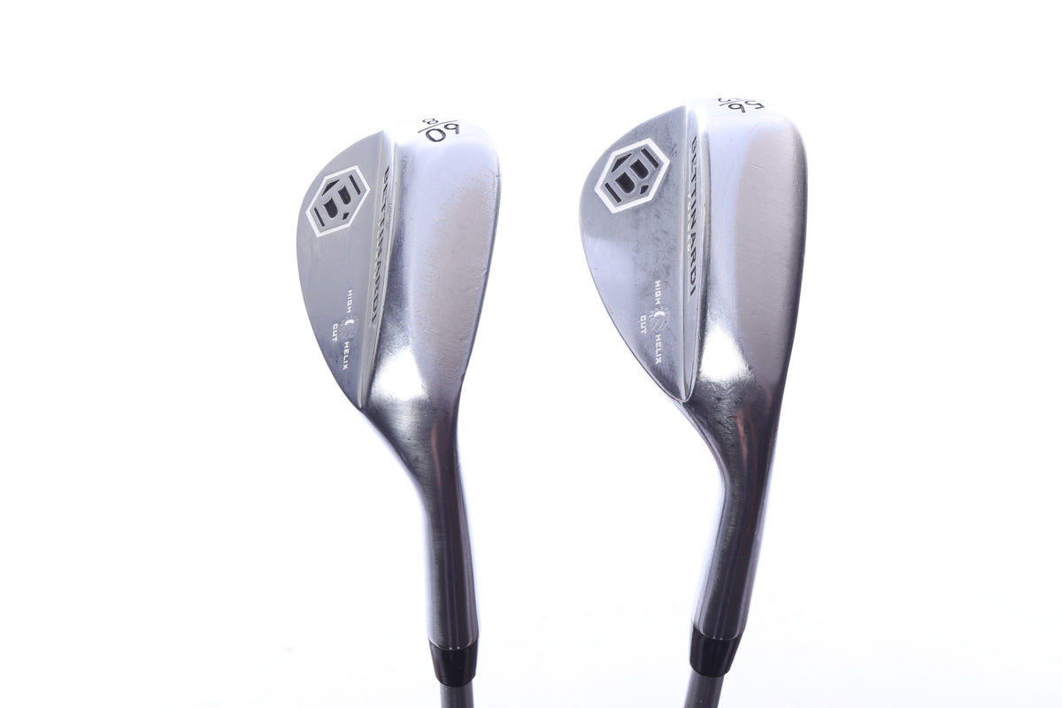 Used Bettinardi Satin Nickel H2 Wedge Set - Right-Handed - 56*, 60* - Stiff Flex-Next Round