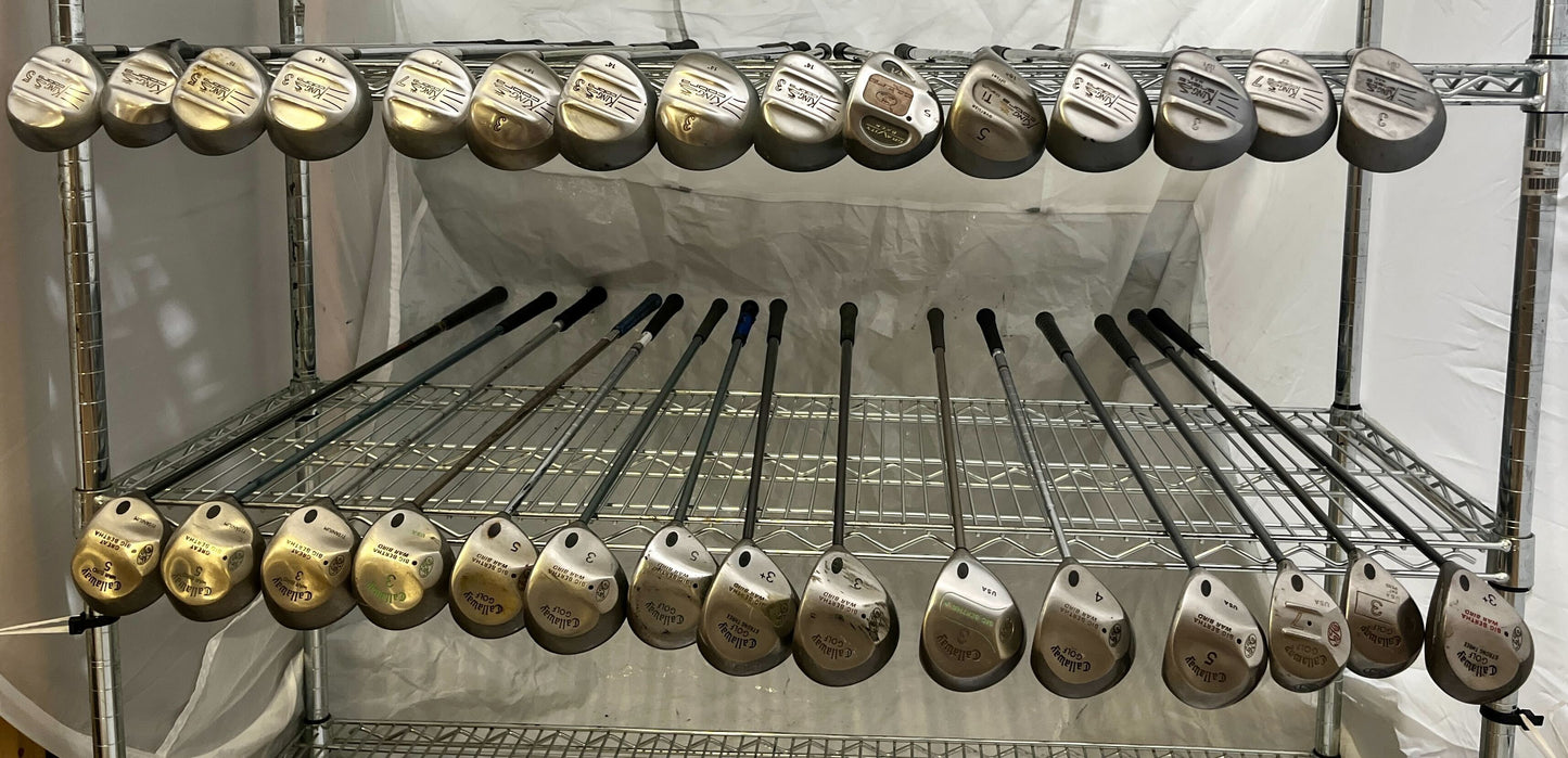 Wholesale Lot of 30 Golf Clubs - Callaway & King Cobra Fairway Woods-Next Round