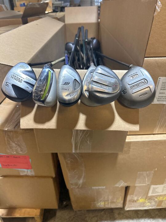 Wholesale Lot of 40 Mixed Orlimar, Wilson, Top Flite Hybrids and Woods-Next Round