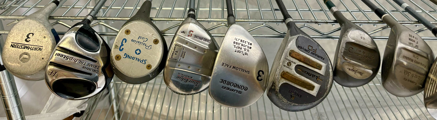 Wholesale Lot of 30 Golf Clubs - Assorted Fairway Woods-Next Round