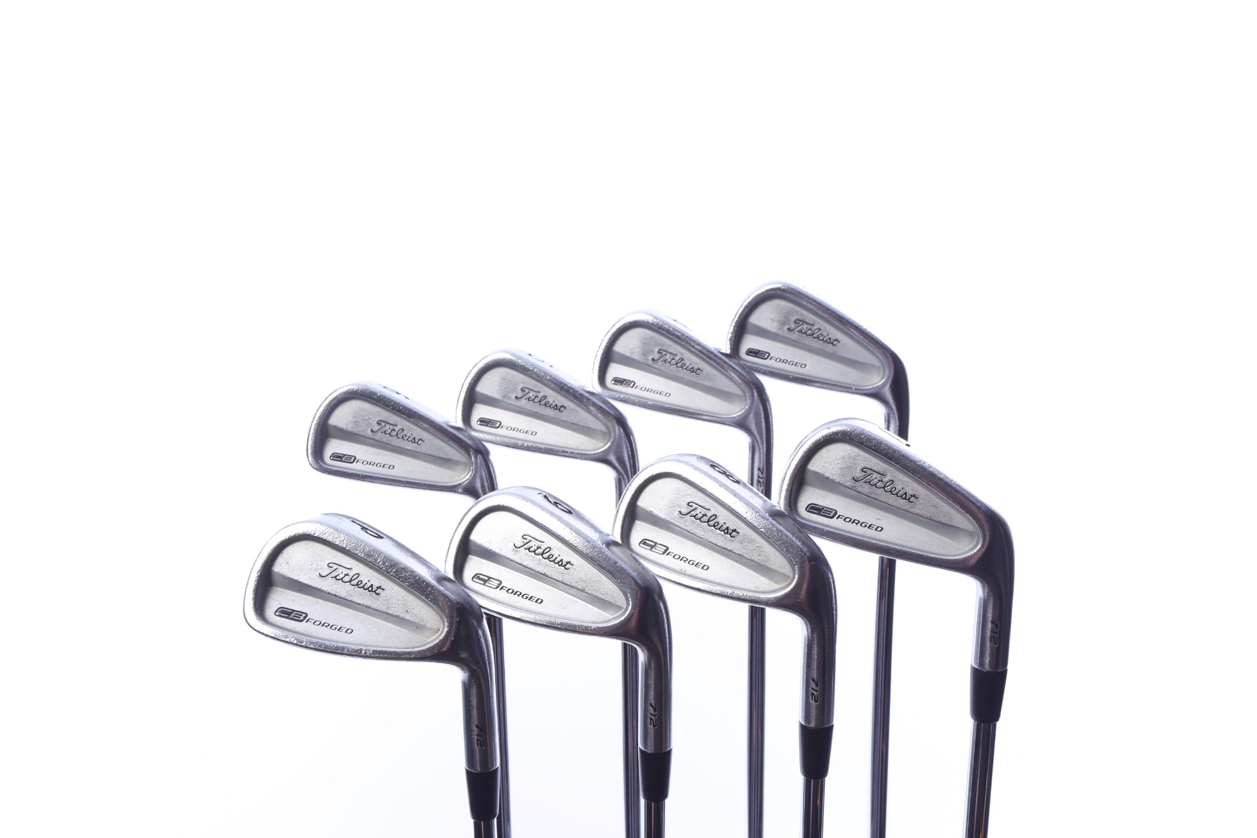 Used Titleist CB 712 Forged Iron Set - Right-Handed - 3-PW - Stiff Flex