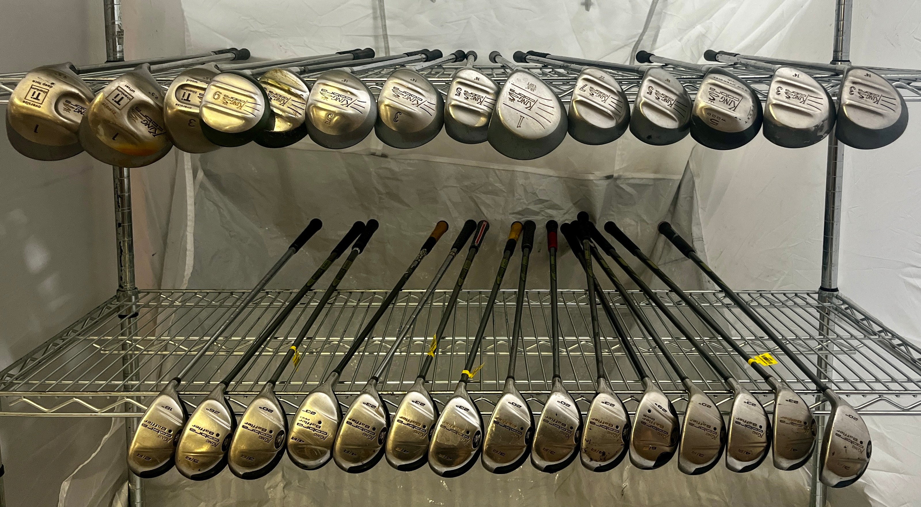 Wholesale Lot of 30 Golf Clubs - Cobra Drivers, Hybrids & Woods-Next Round