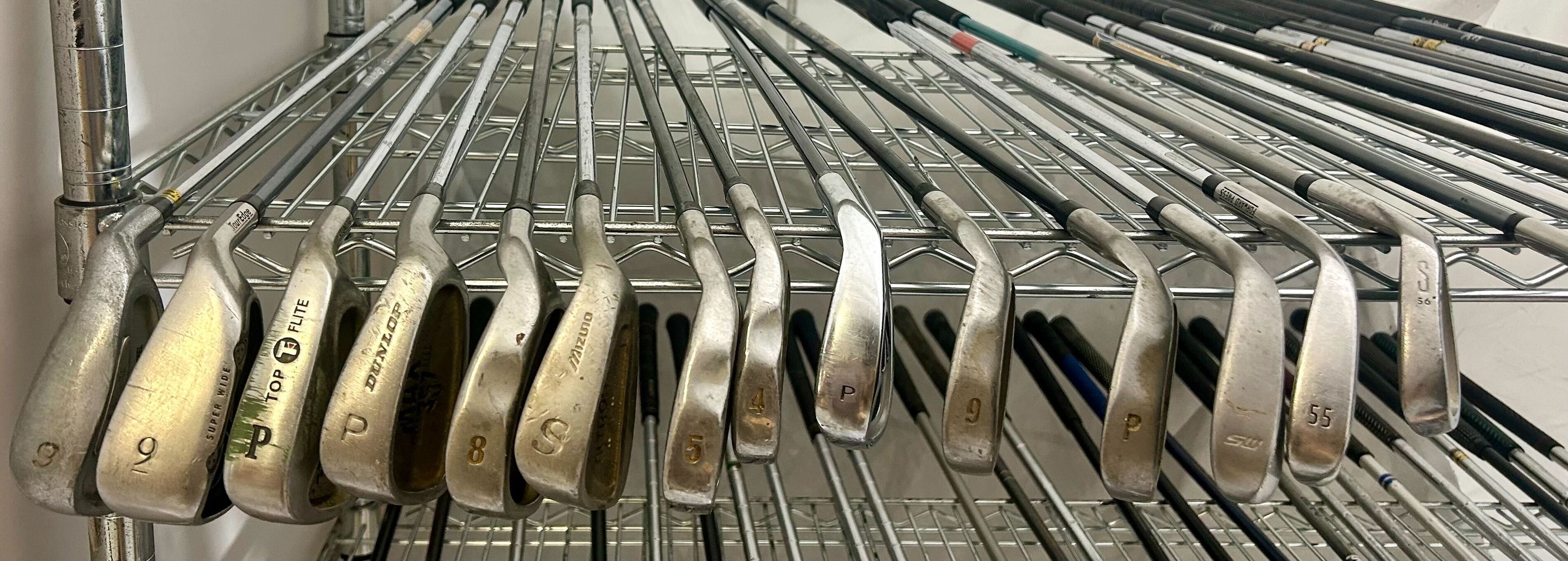 Wholesale Lot of 50 Golf Clubs - Left and Right-Handed Wilson Assorted Irons-Next Round