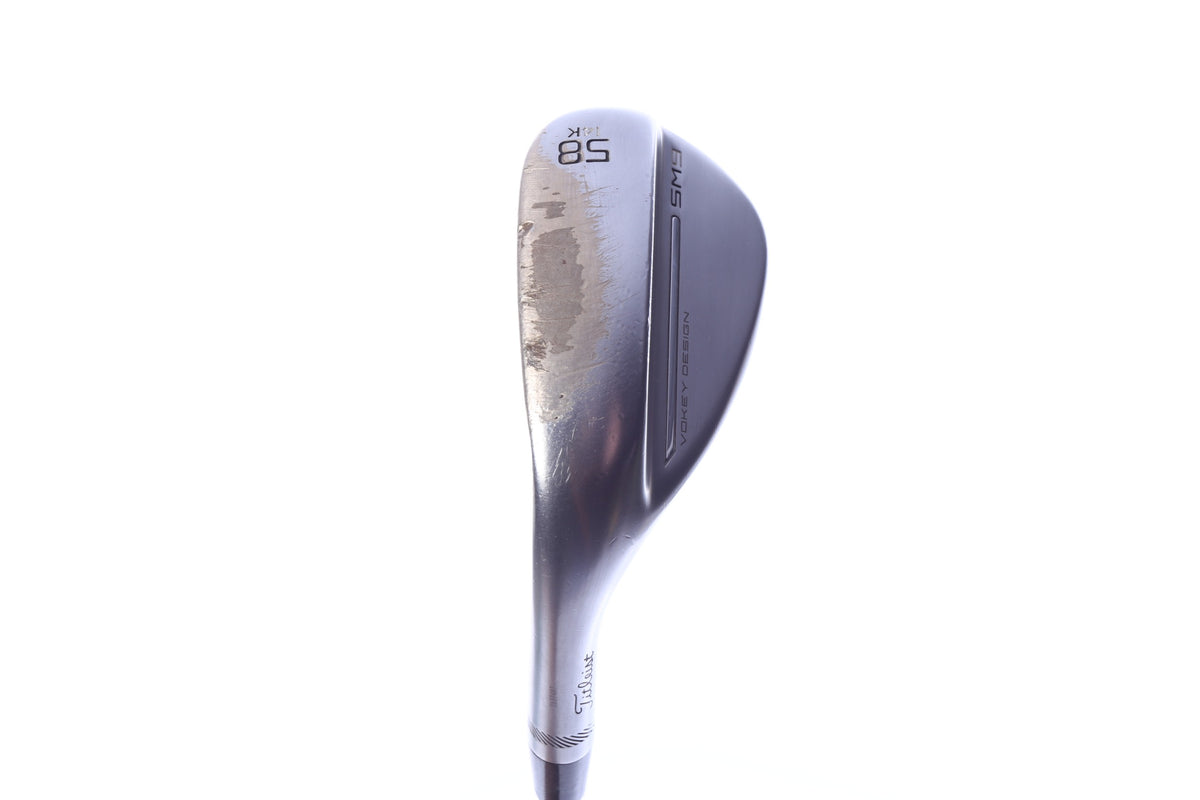 Used Titleist Vokey SM9 Tour Chrome Lob Wedge - Left-Handed - 58 Degrees - Wedge Flex