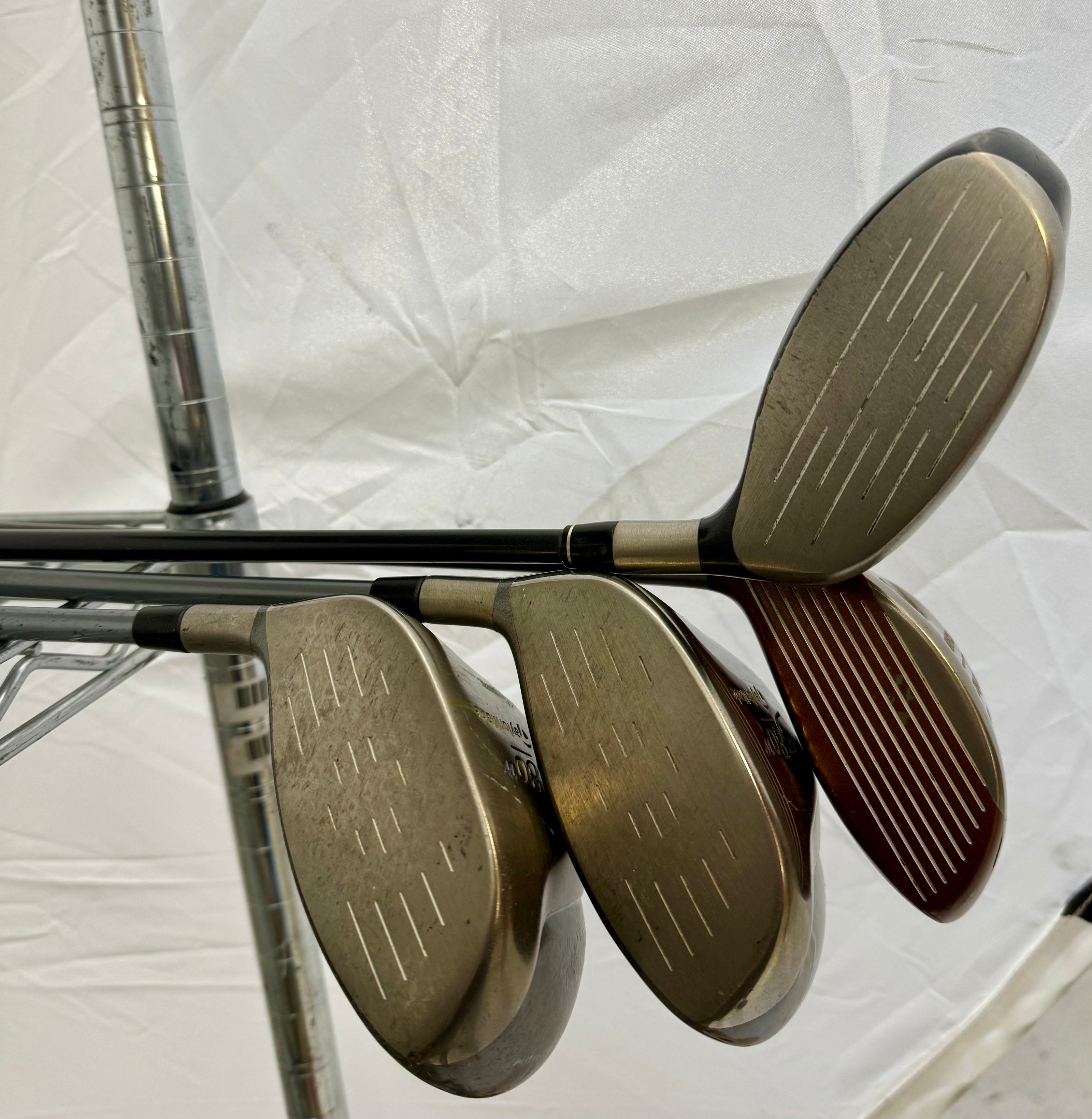 Wholesale Lot of 30 Golf Clubs - Cobra Woods & TaylorMade Drivers-Next Round